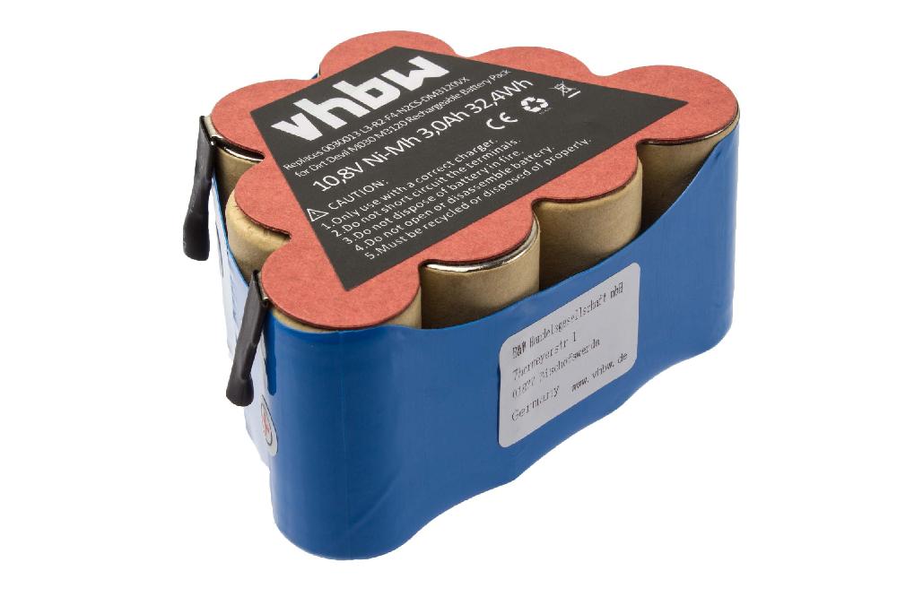 Batteria sostituisce Dirt Devil 0030013, L3-R2-F4-N2 per aspirapolvere Dirt Devil - 3000mAh 10,8V NiMH