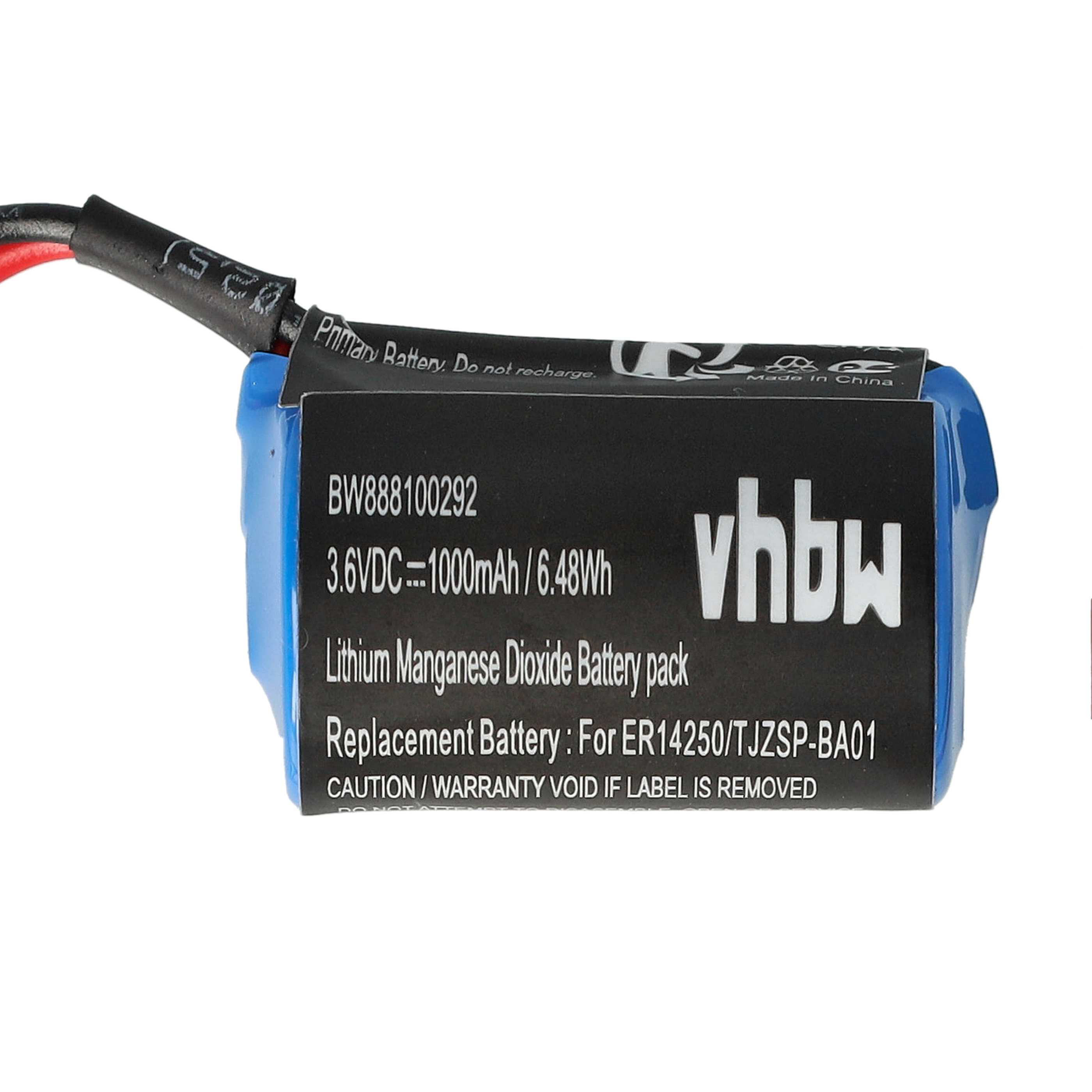 Servo Driver Battery Replacement for Omron R88A-BAT02W, JZSP-BA01, JZSP-BA0-1 - 1000 mAh 3.6 V Li-MnO2