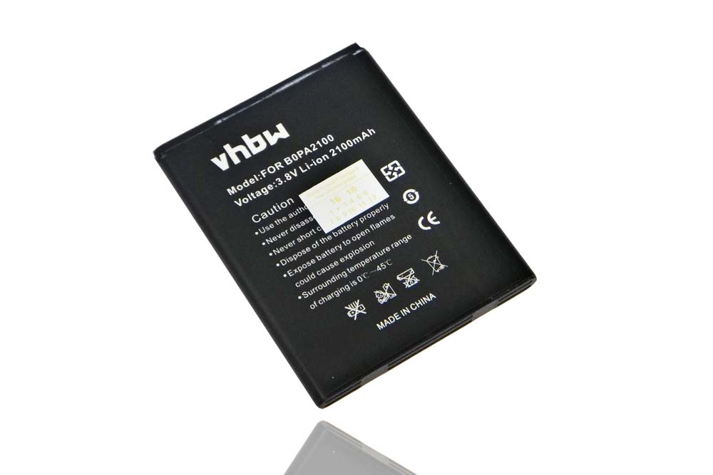 Mobile Phone Battery Replacement for HTC 35H00211-00M-V, B0PA2100 - 2100mAh 3.8V Li-Ion