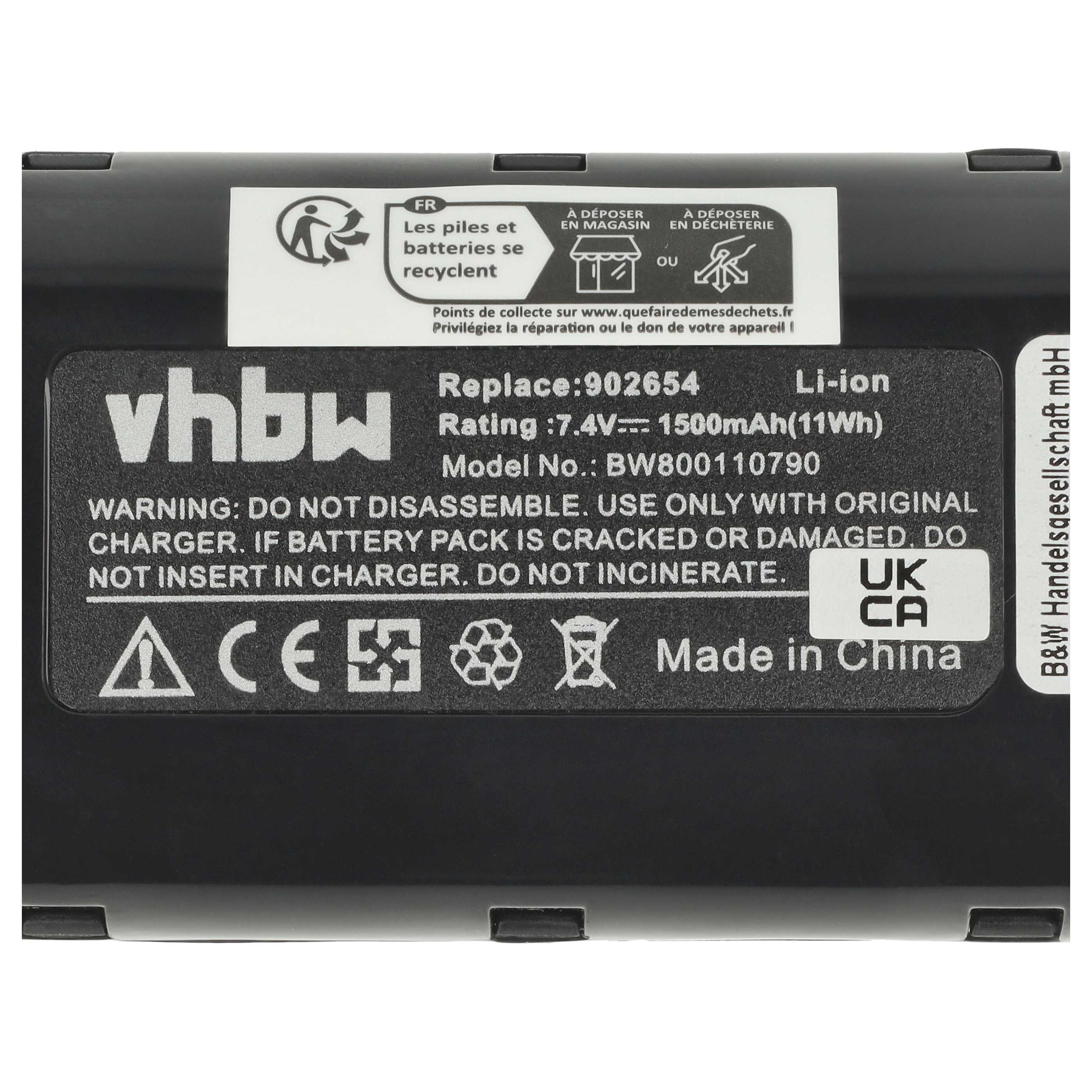 7.4V 3000mAh Li-Ion Batterij Voor Paslode Nagelpistool - Vervangend Voor 902654
