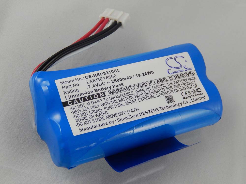 Batterie remplace LARGE18650 pour scanner de code-barre - 2600mAh 7,4V Li-ion