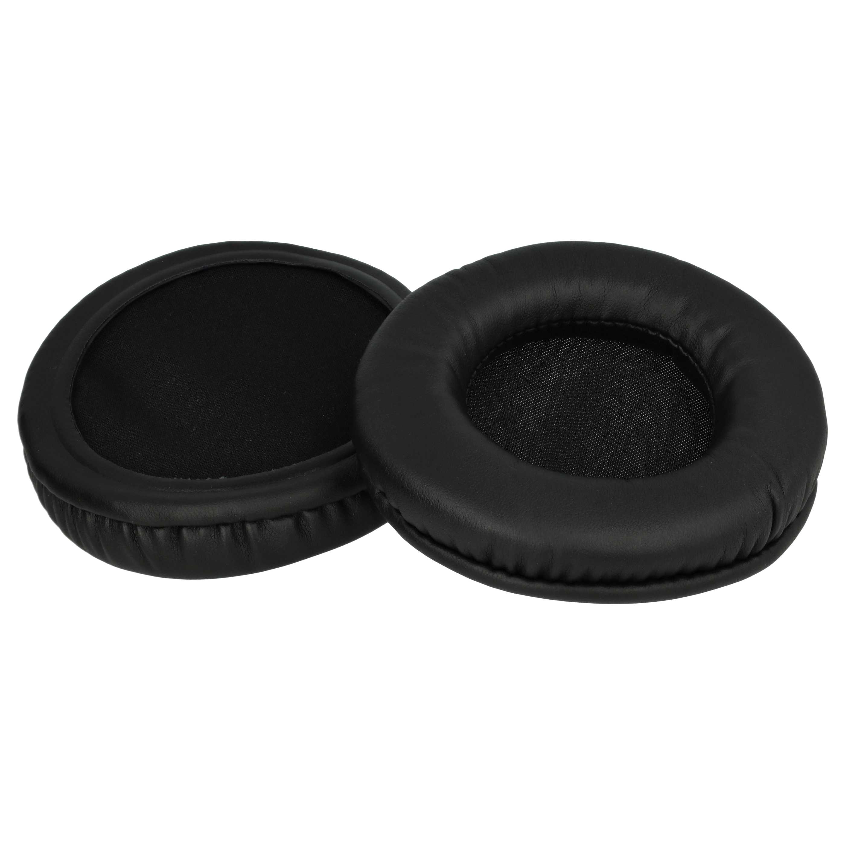 2x Coussinets d'oreille pour casques écouteurs Sennheiser et autres - noir