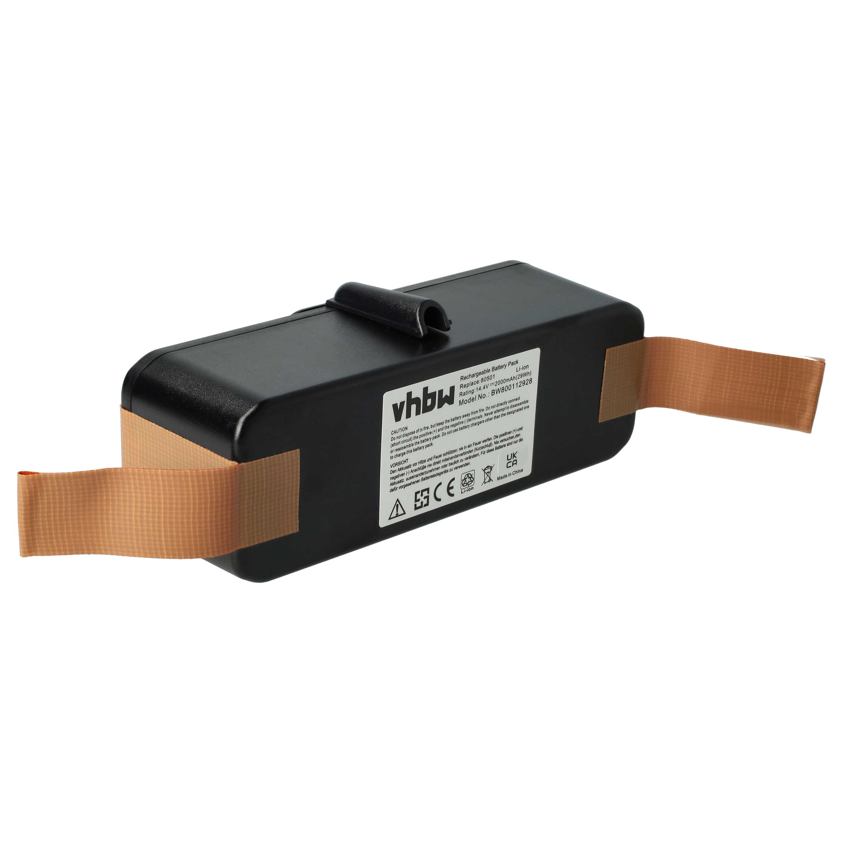 Batteria sostituisce iRobot GD-Roomba-500, VAC-500NMH-33, 11702 per aspirapolvere - 2000mAh 14,4V Li-Ion