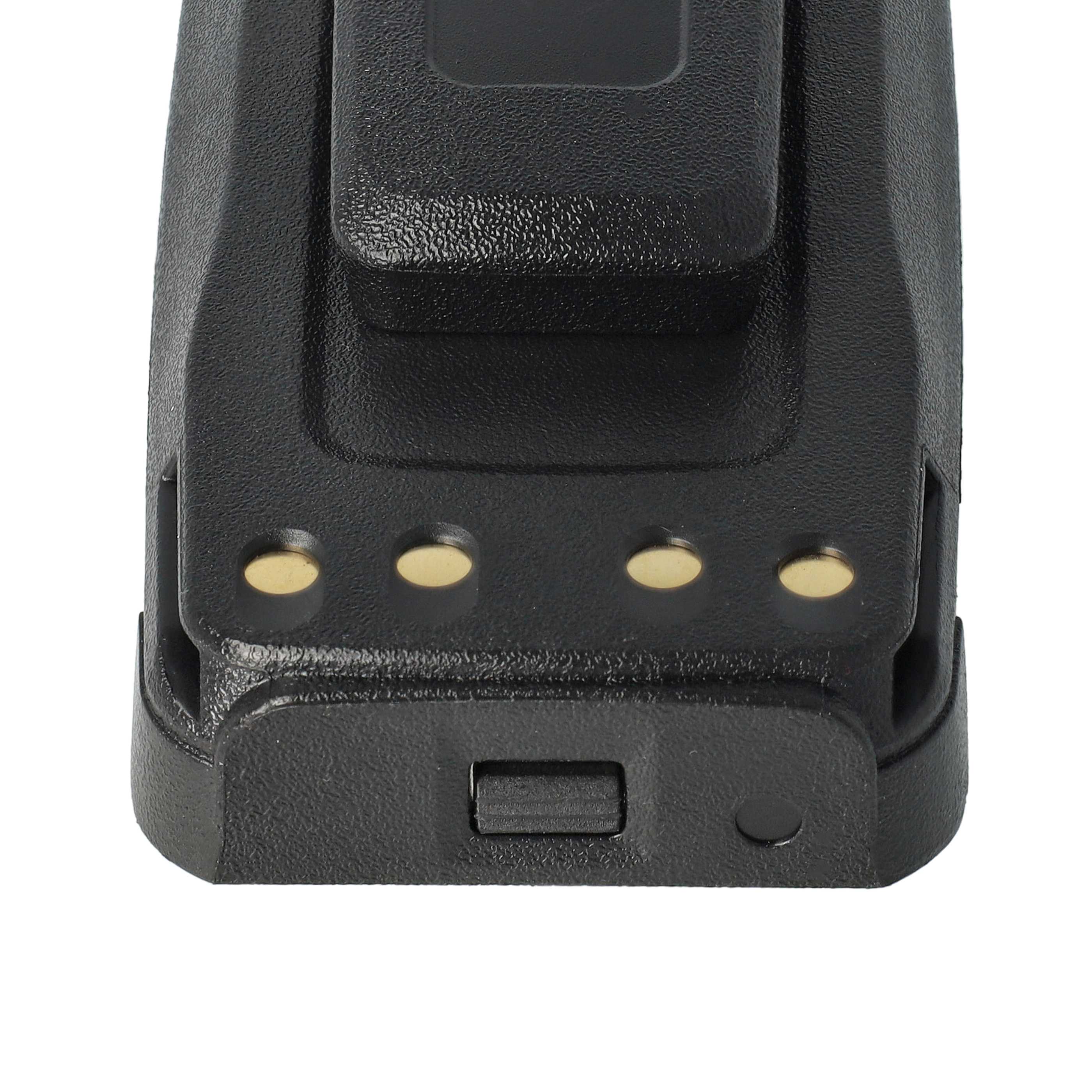Radio 10x Battery replaces Motorola NNTN4066, PMNN4065, NNTN4077, NNTN4103 - 1800 mAh 7.4 V Li-Ion + Belt Clip