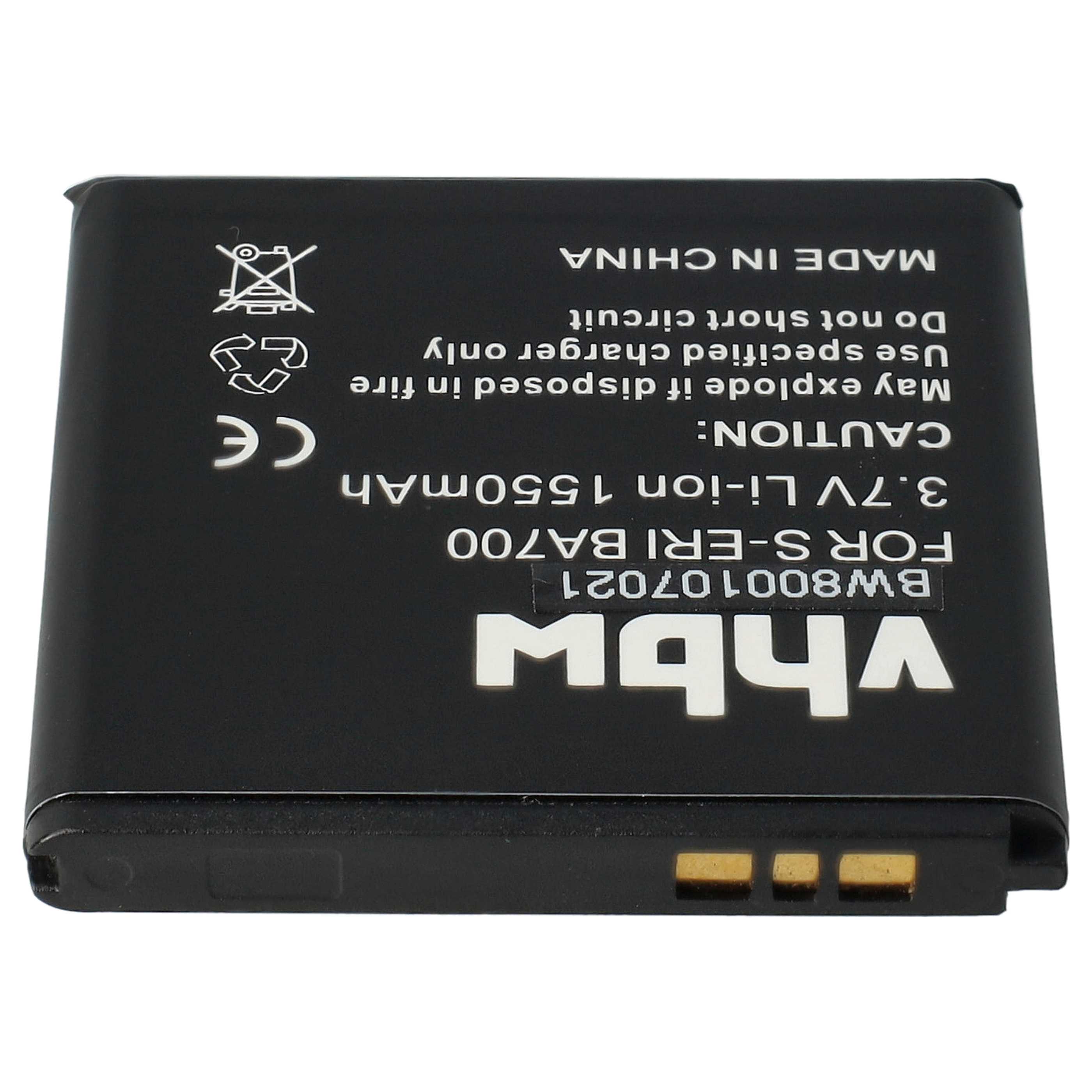 Akumulator do telefonu smartfona zamiennik Sony-Ericsson BA700 - 1550 mAh 3,7 V Li-Ion
