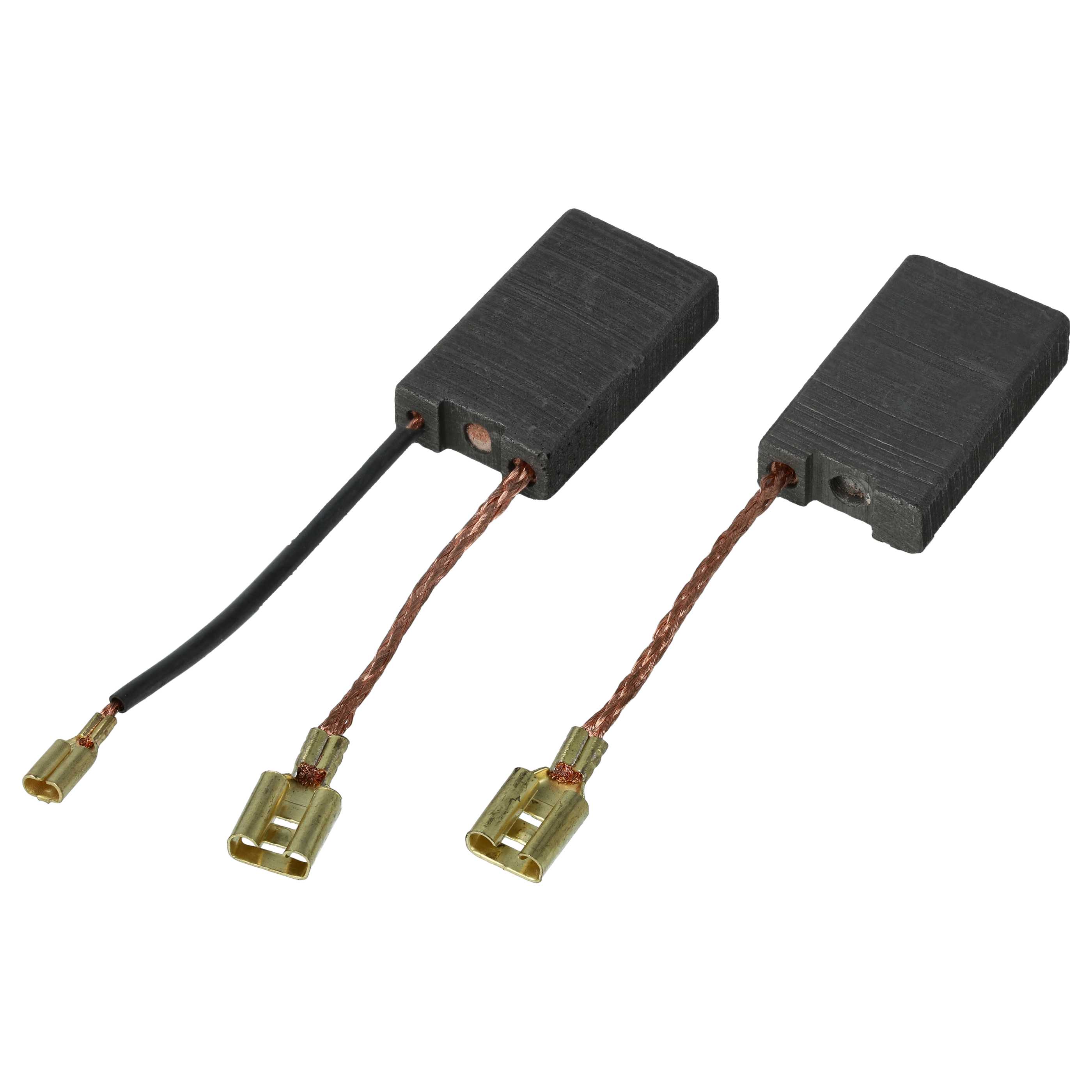 2x Szczotka węglowa zam. Bosch 1617000750 + płaska wsuwka, 6,2 x 15,9 x 26,1 mm