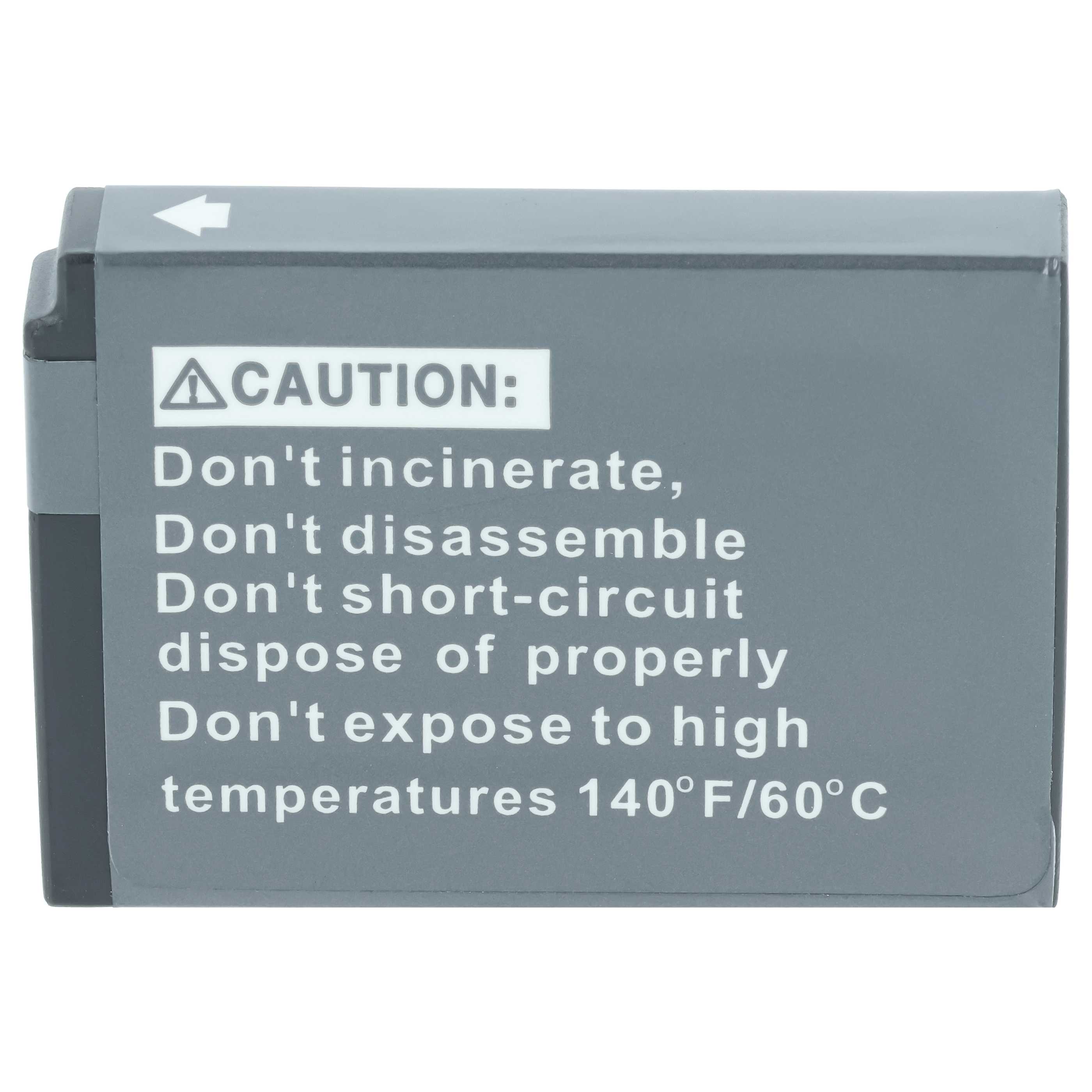 Batteria sostituisce Kodak Klic-7003 per fotocamera - 700mAh 3,6V Li-Ion