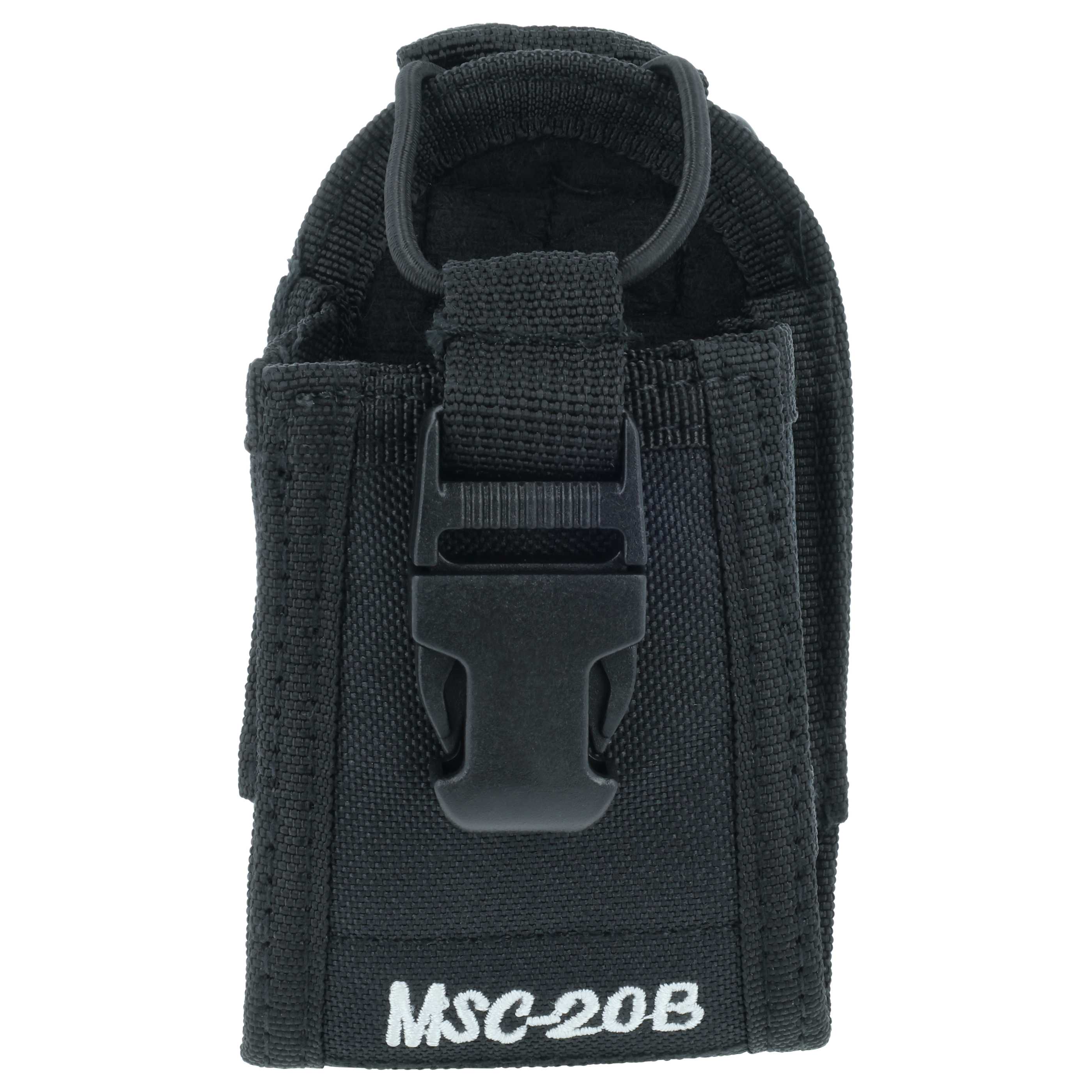 Case Type MSC-20B suitable for various Two Way Radios - 75 x 65 x 120 mm, Black