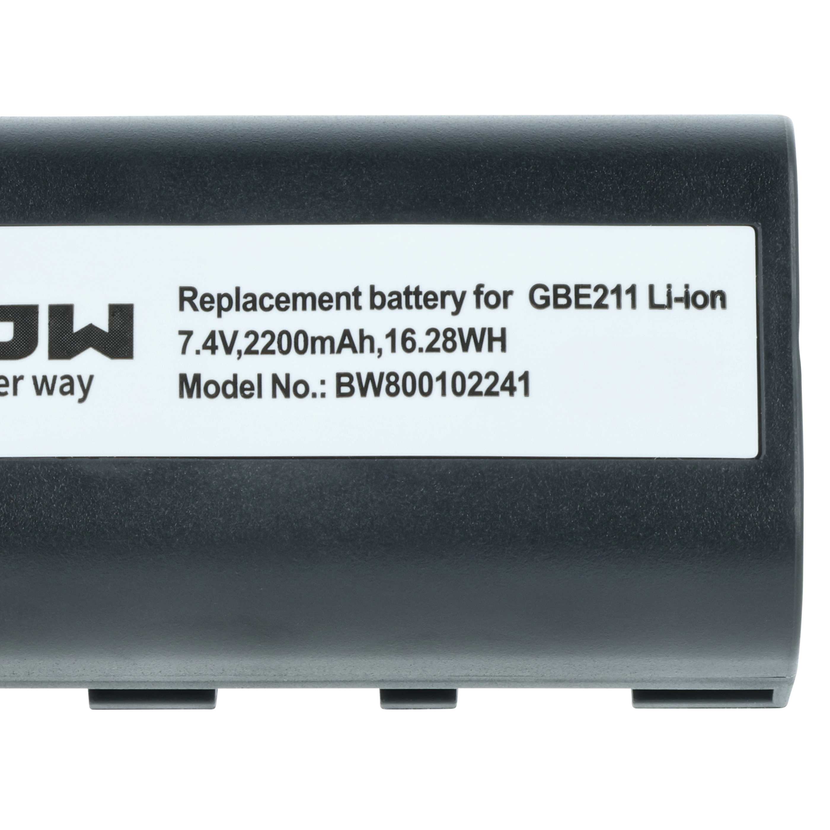 Messtechnik-Akku als Ersatz für Geomax ZBA200, ZBA400 für Leica - 2200mAh 7,4V Li-Ion