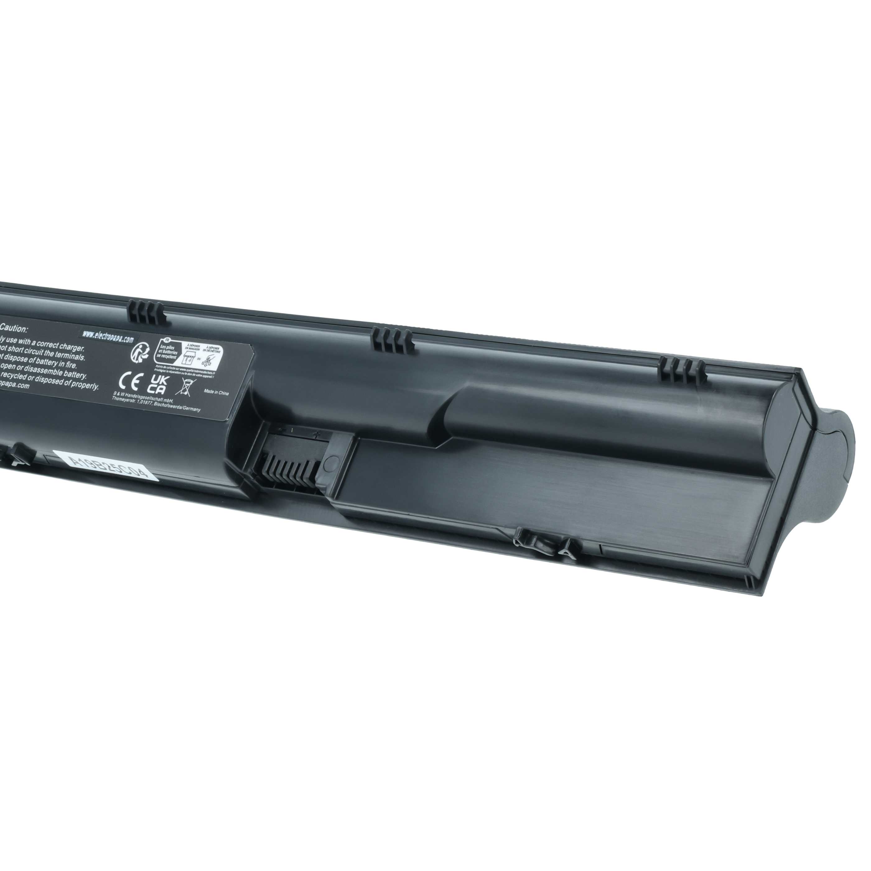 Notebook Battery replaces HP 633733-321, 633733-1A1, 633733-151, 3ICR19/66-2 - 6600 mAh 11.1 V Li-Ion, black