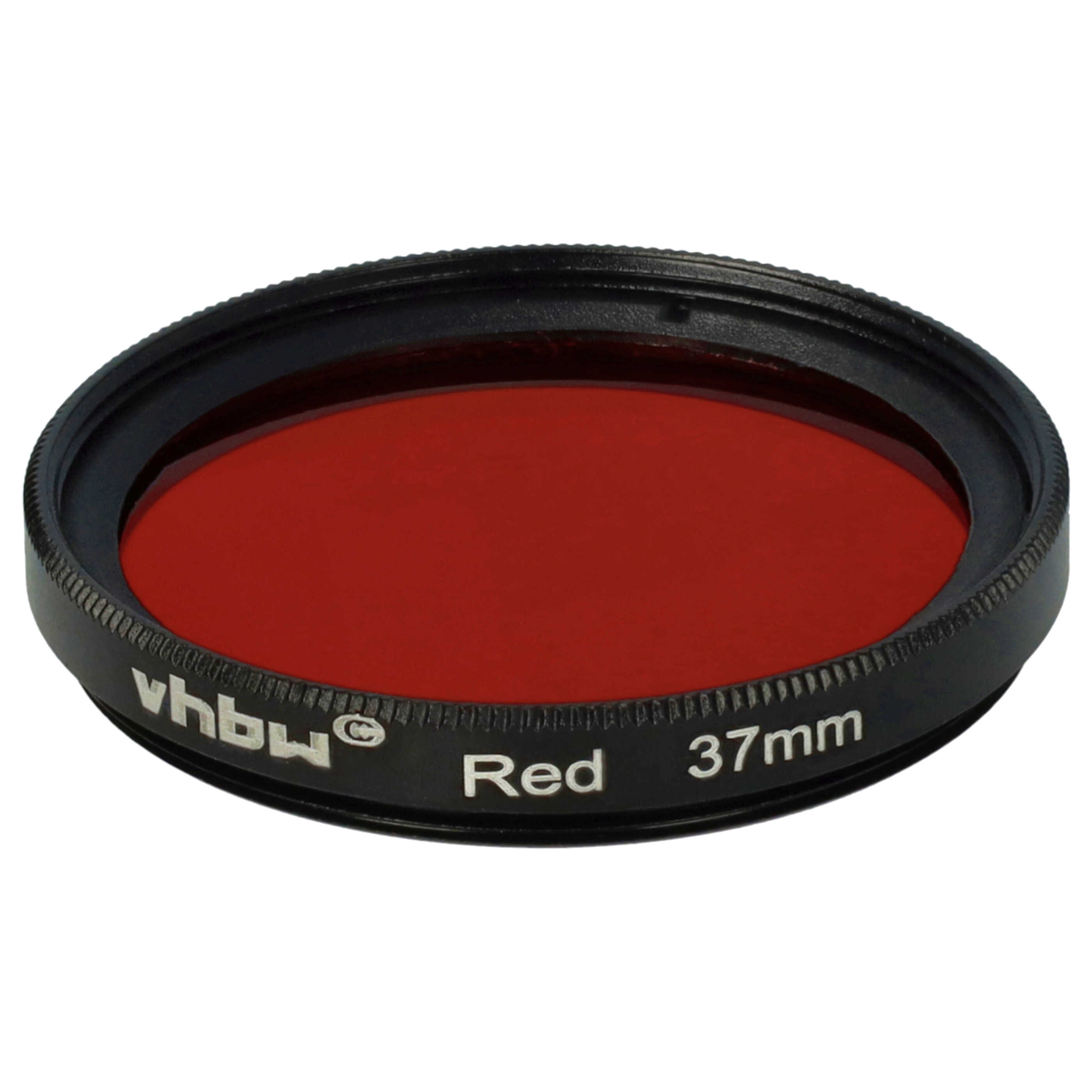 Filtro de color para objetivo de cámara con rosca de filtro de 37 mm - Filtro rojo