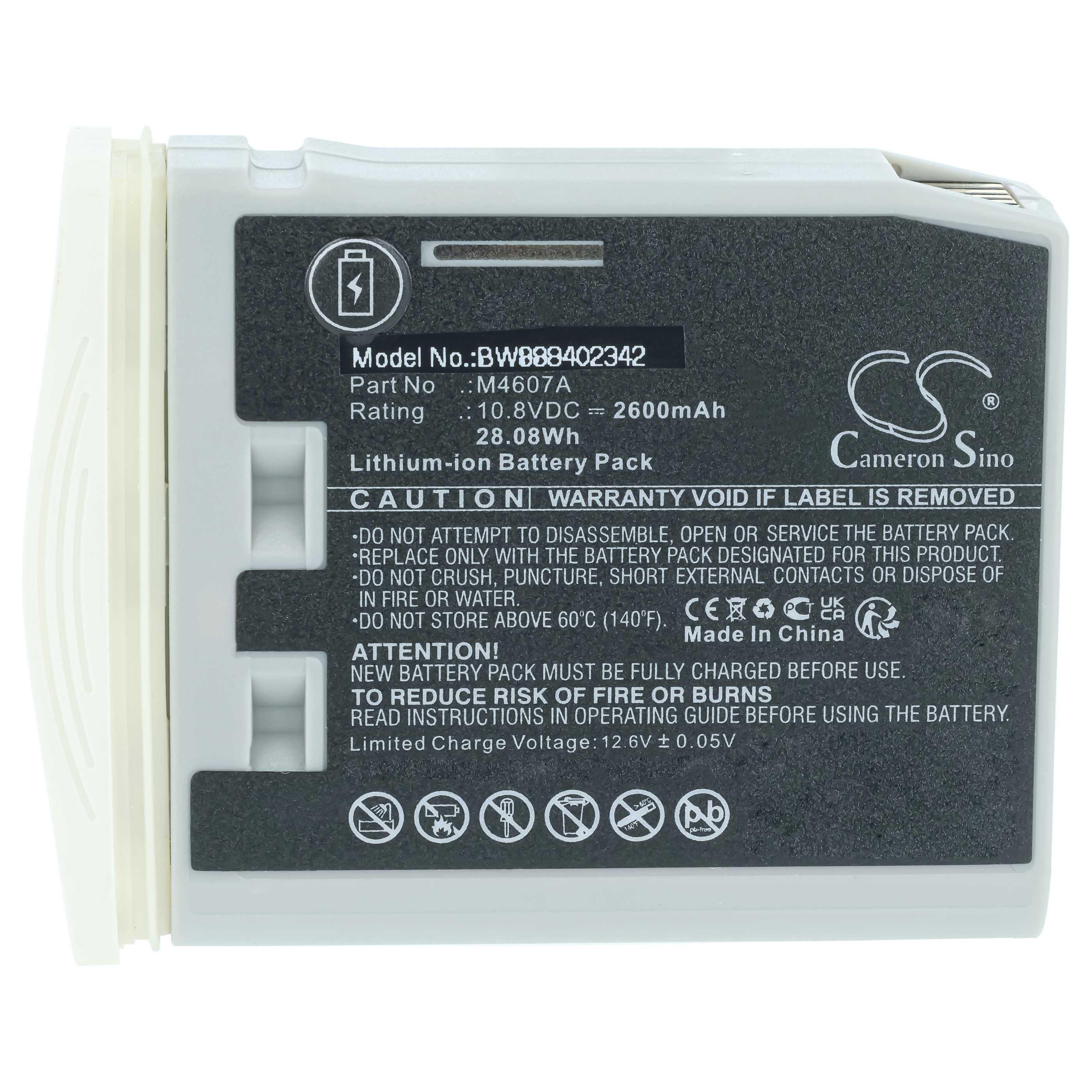 Batería reemplaza Philips para tecnología médica (2600 mAh, 10,8 V, Li-Ion)