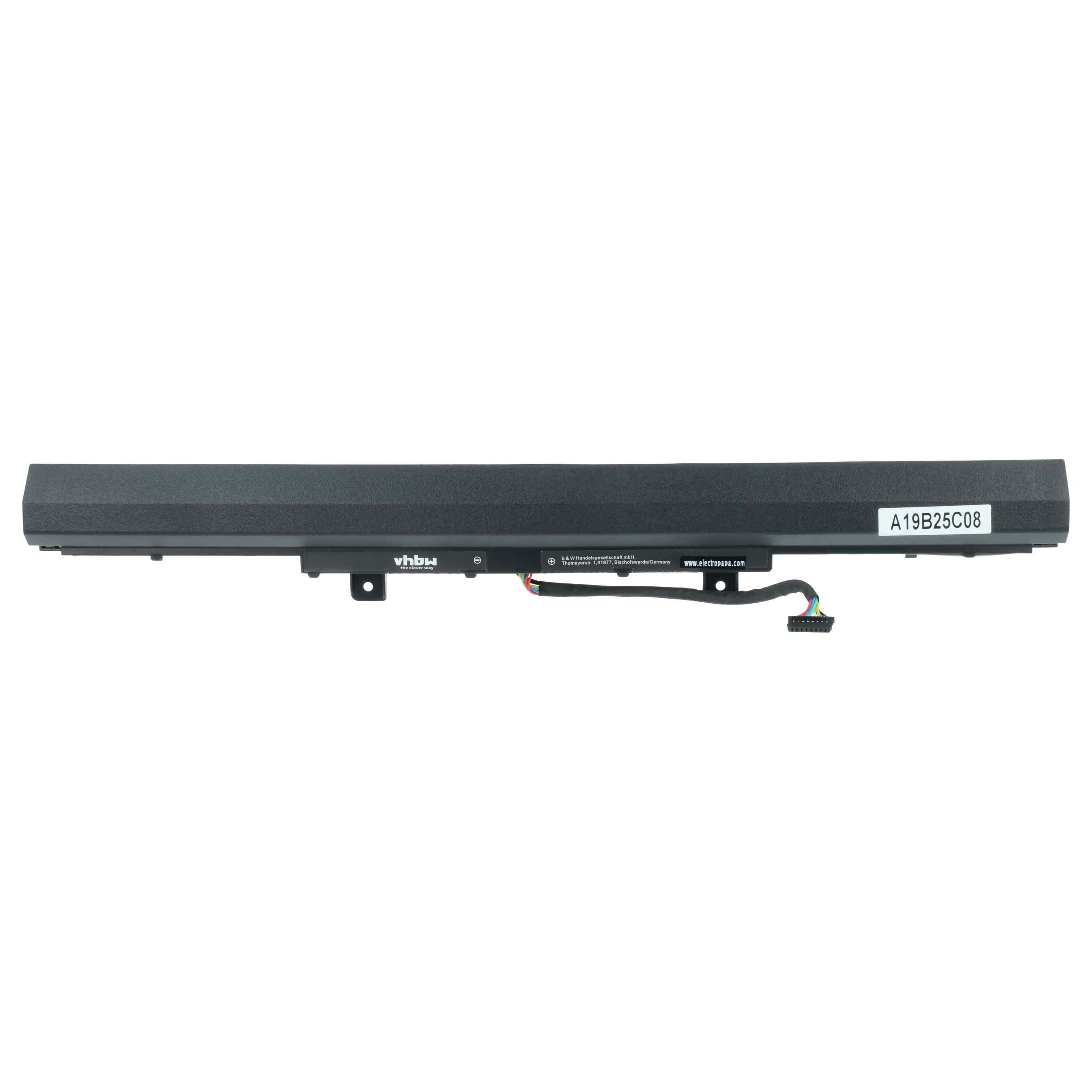 Batteria sostituisce Lenovo 5B10L04160, 5B10L04212, 5B10L04163 per notebook - 2200mAh 14,4V Li-Ion nero