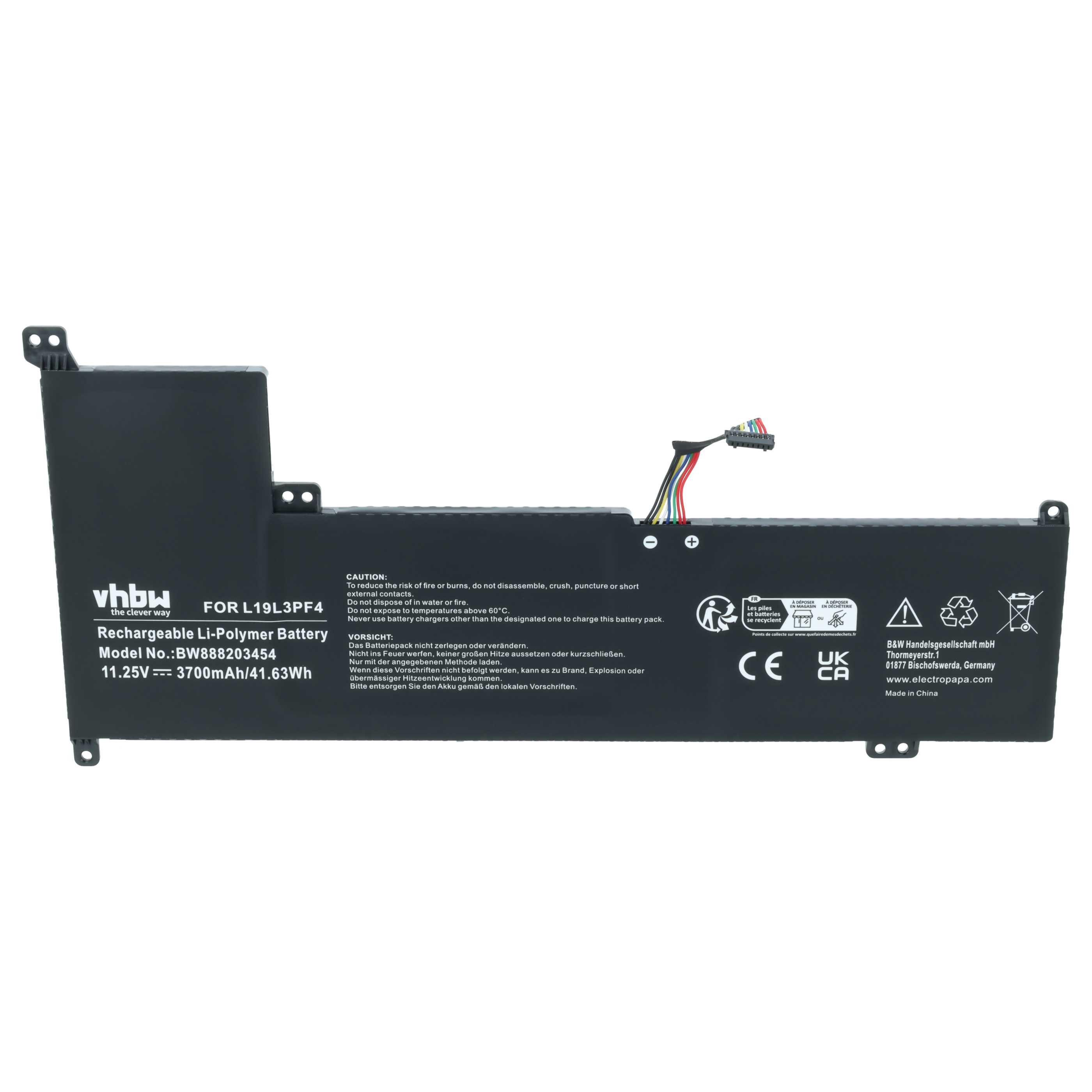 Akumulator do laptopa zamiennik Lenovo L19C3PF6, 5B10W89838, SB10W89845 - 3700 mAh 11,25 V LiPo