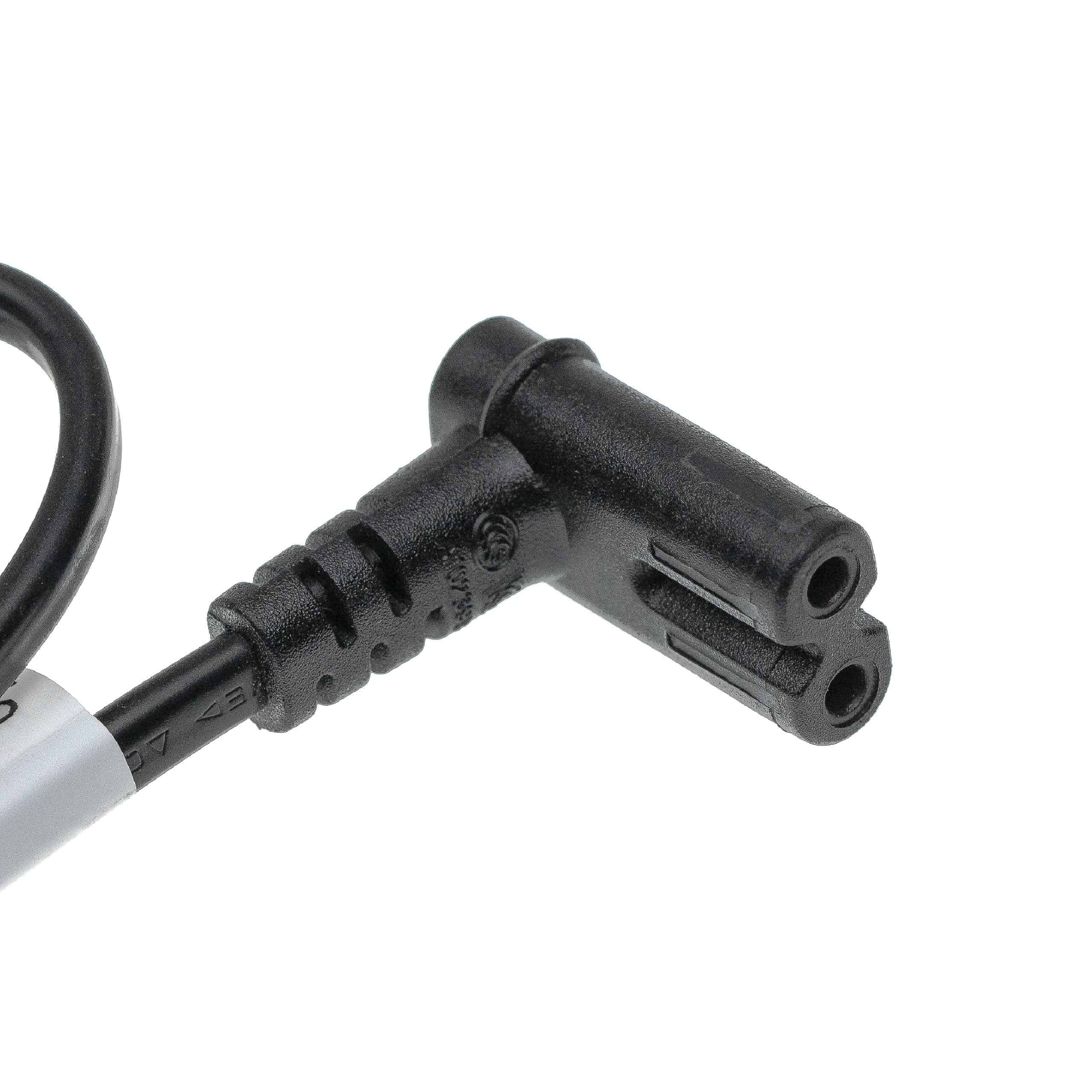 C7 Power Cable Euro Plug suitable for Devices - 1 m, 90° Angled