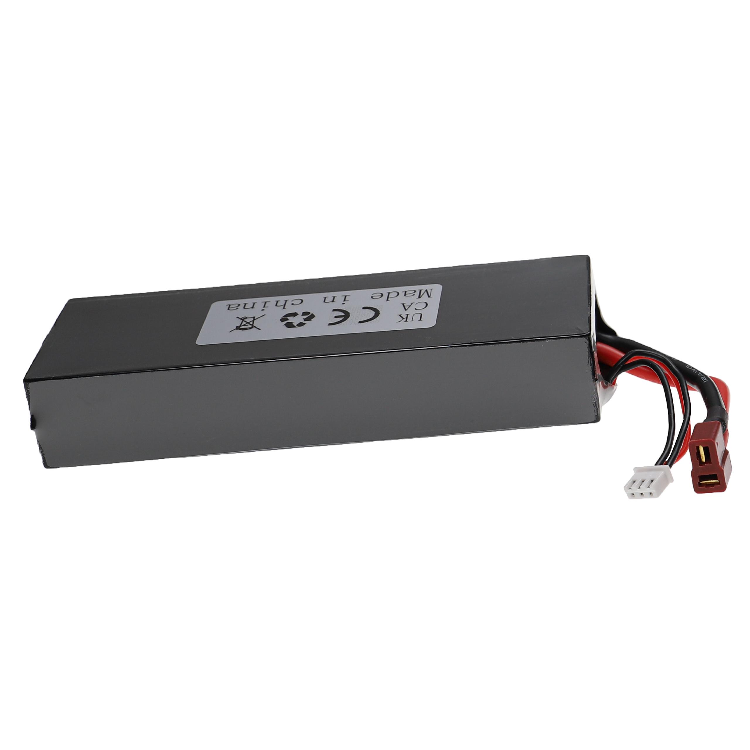 Akumulator do modeli zdalnie sterowanych RC - 5000 mAh 7,4 V LiPo, T-wtyczka AWG16