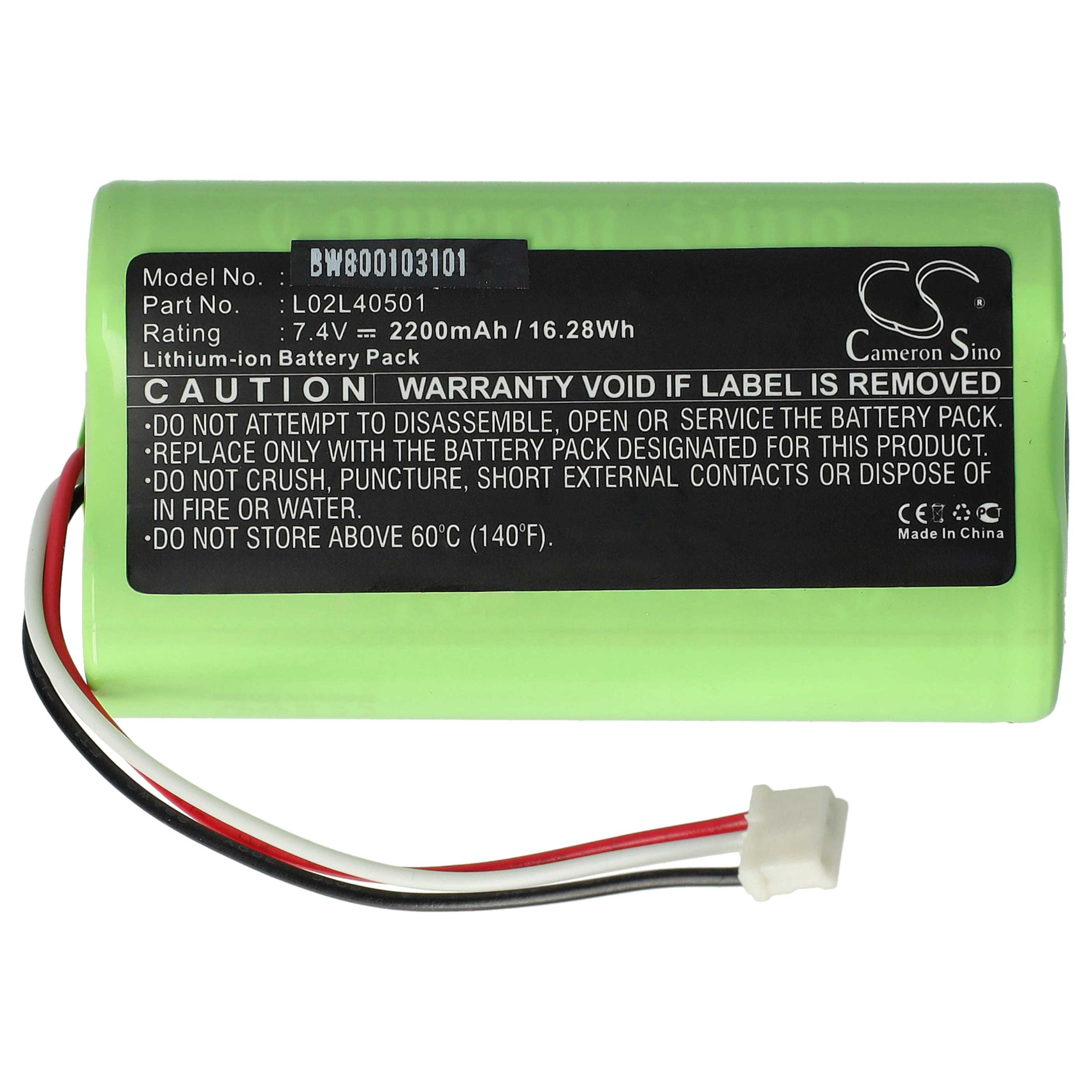 Hands-Free Device Battery Replacement for Polycom 1520-07803-004, 2200-07803-001 - 2200mAh 7.4V Li-Ion