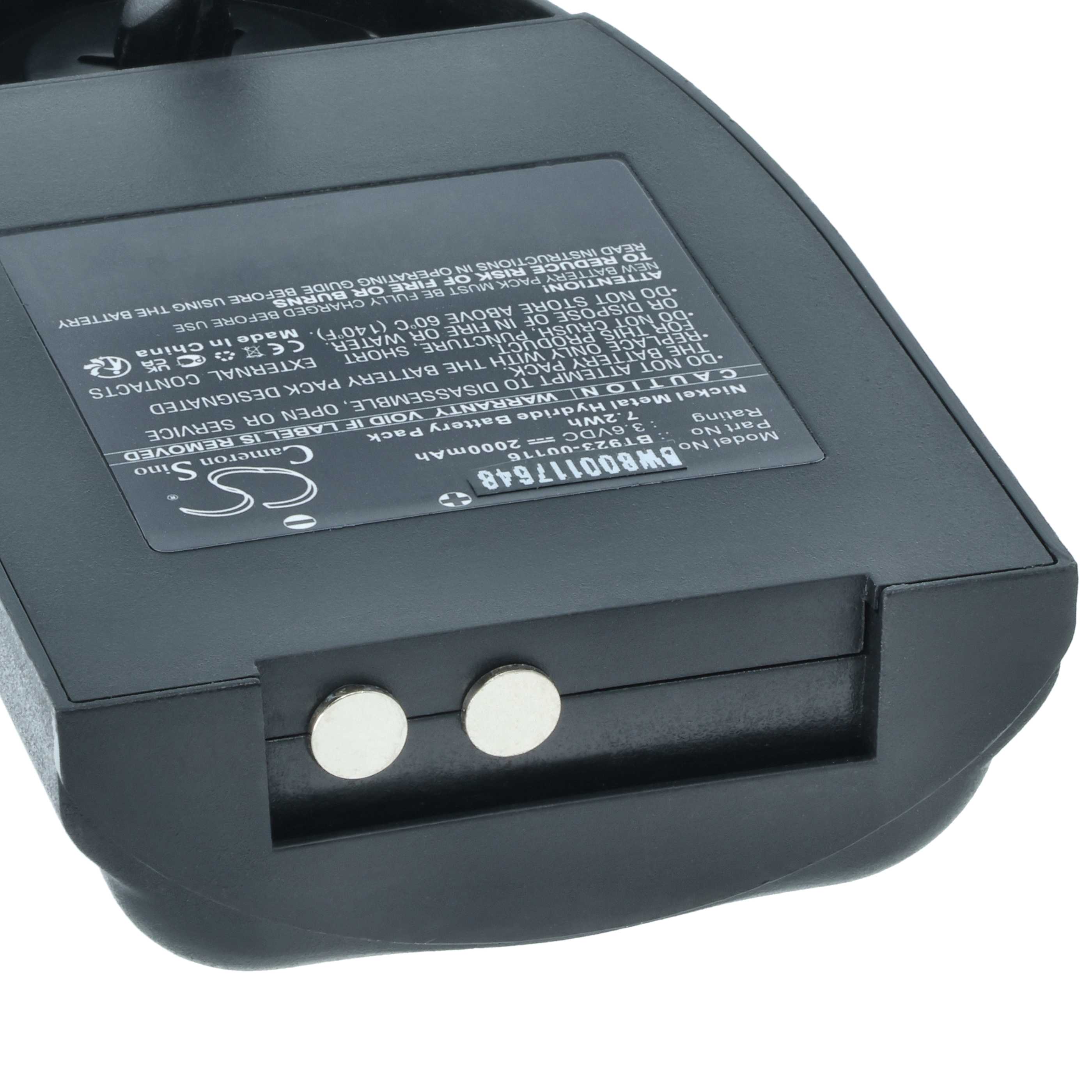Akku (2 Stück) als Ersatz für Cattron Theimeg BAT-0000327, BT923-00116 Steuerung - 2000mAh 3,6V NiMH