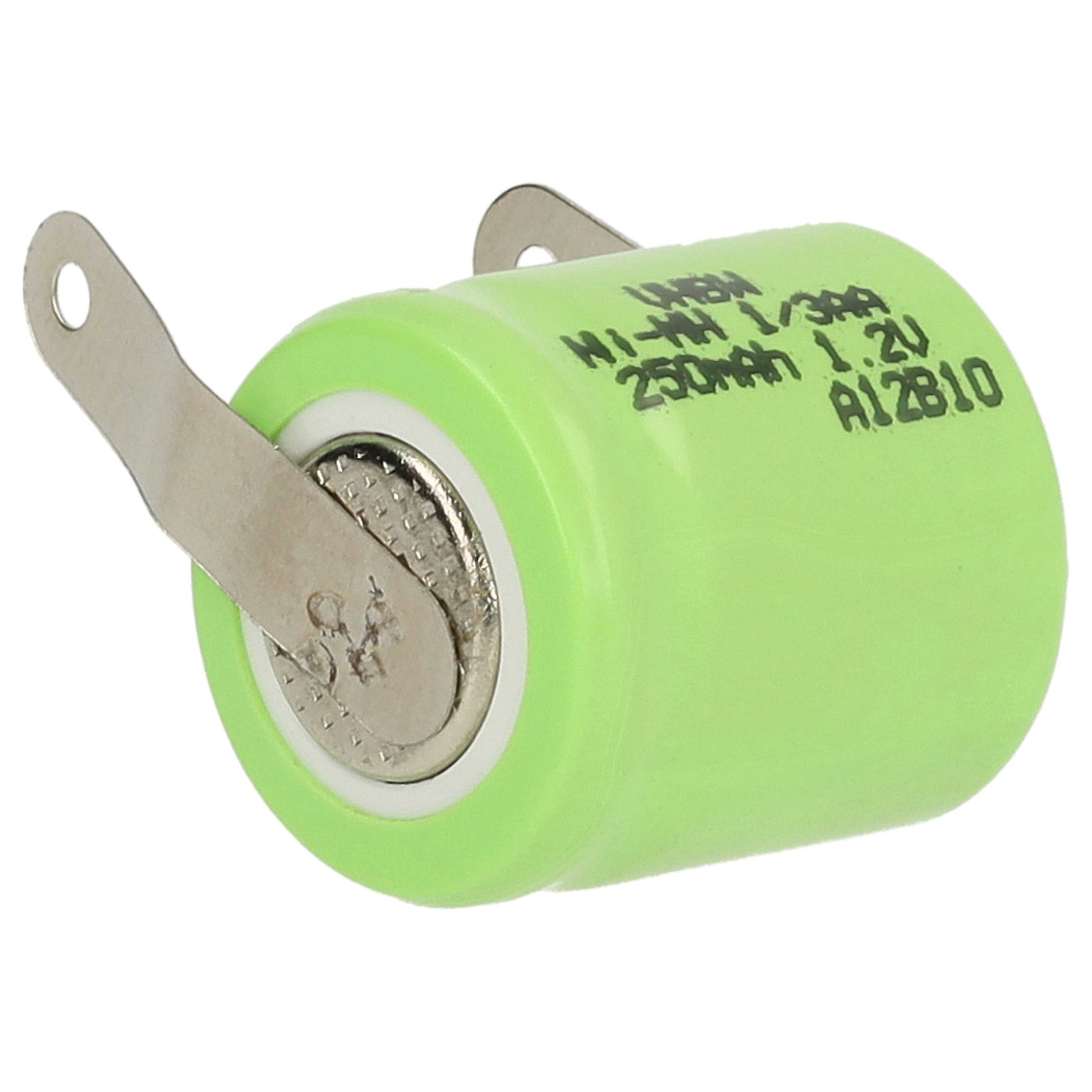 Batterie (10 pcs.) remplace 1/3AA modèle radio-télécommandé - 250mAh 1,2V NiMH