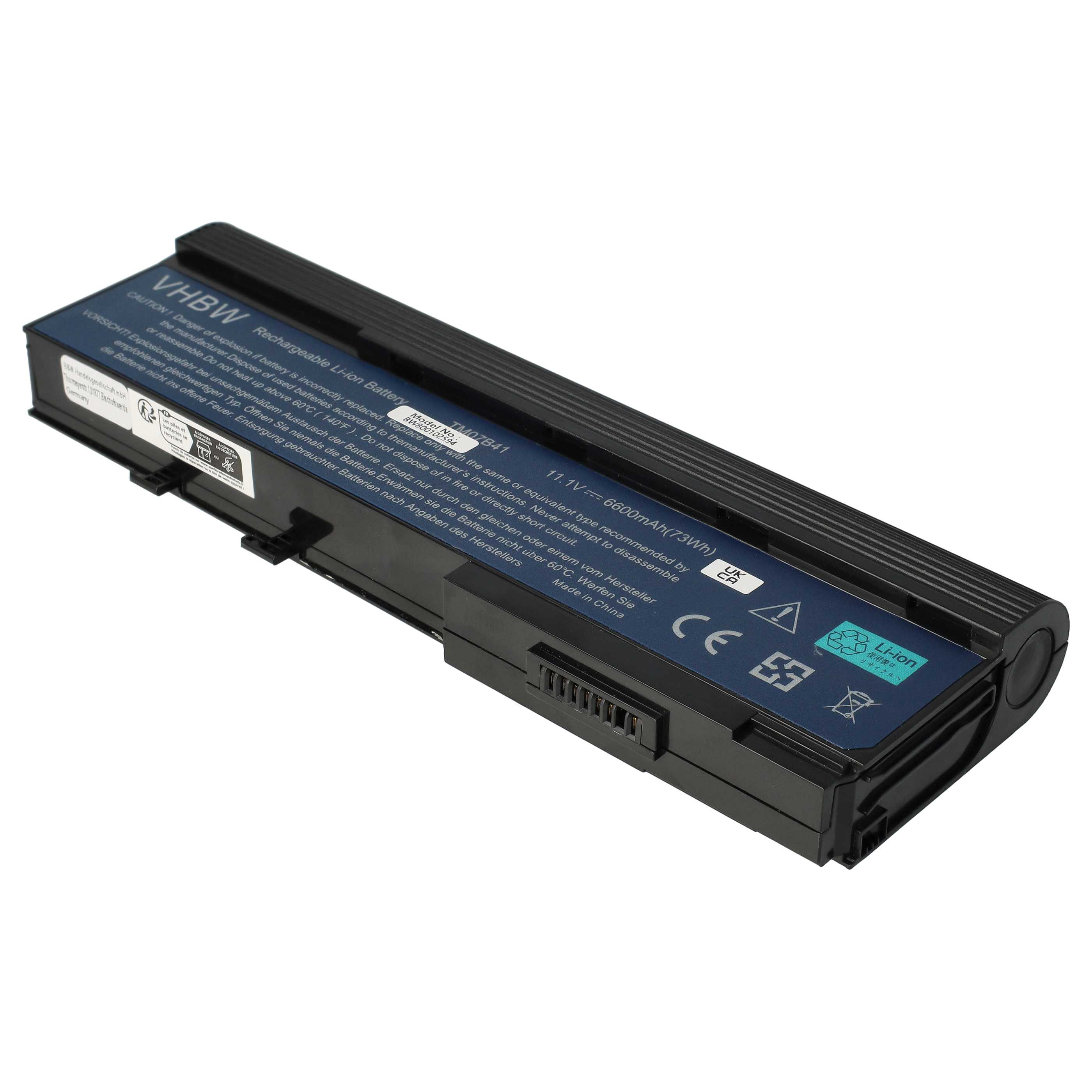 Akumulator do laptopa zamiennik Acer BT.00603.012, 934T2210F, BTP-AMJ1, BT.00604.006 - 6600 mAh 11,1 V Li-Ion
