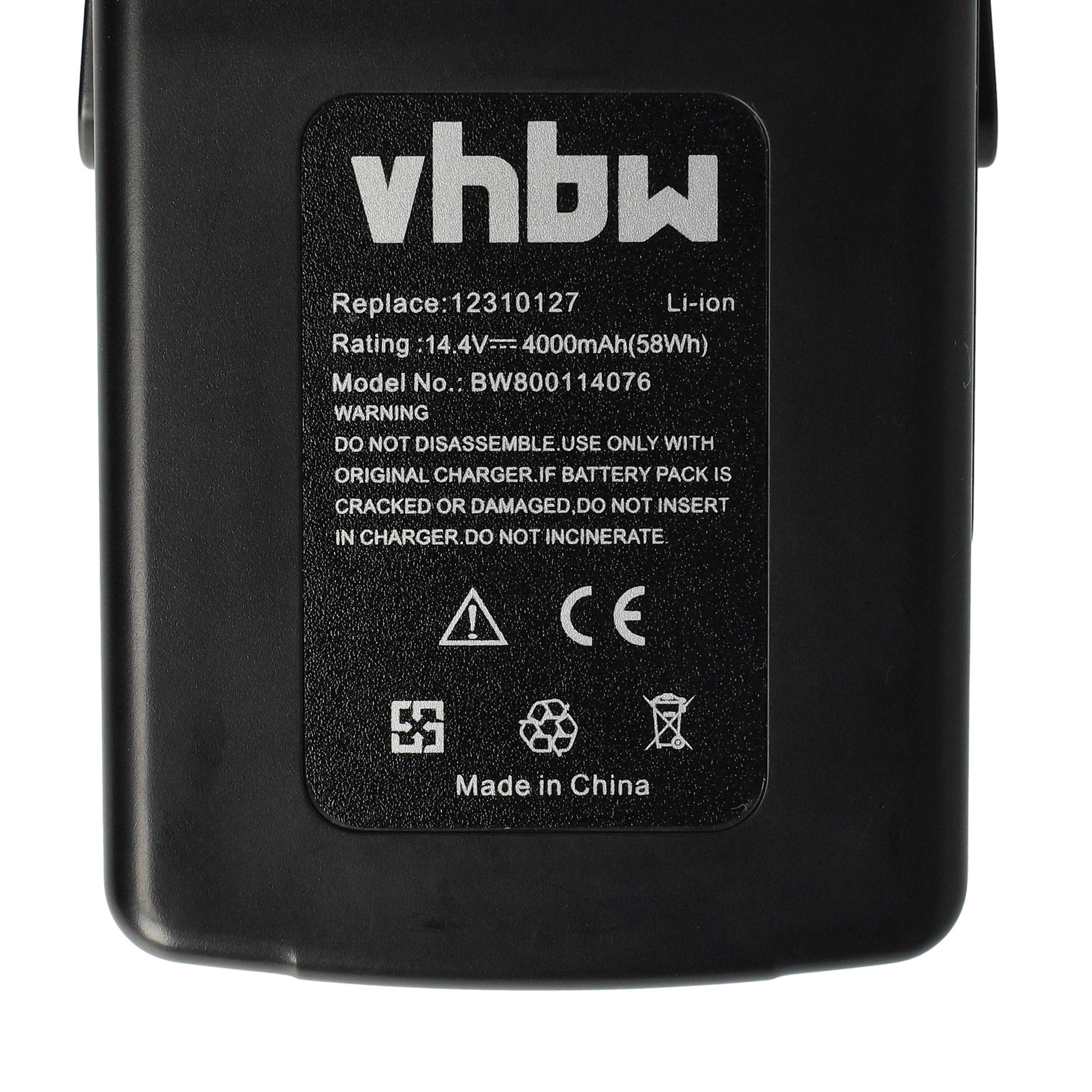 Battery replaces Kress APF 144/4.2, 12310127 Electric Power Tool - 4000 mAh, 14.4 V, Li-Ion