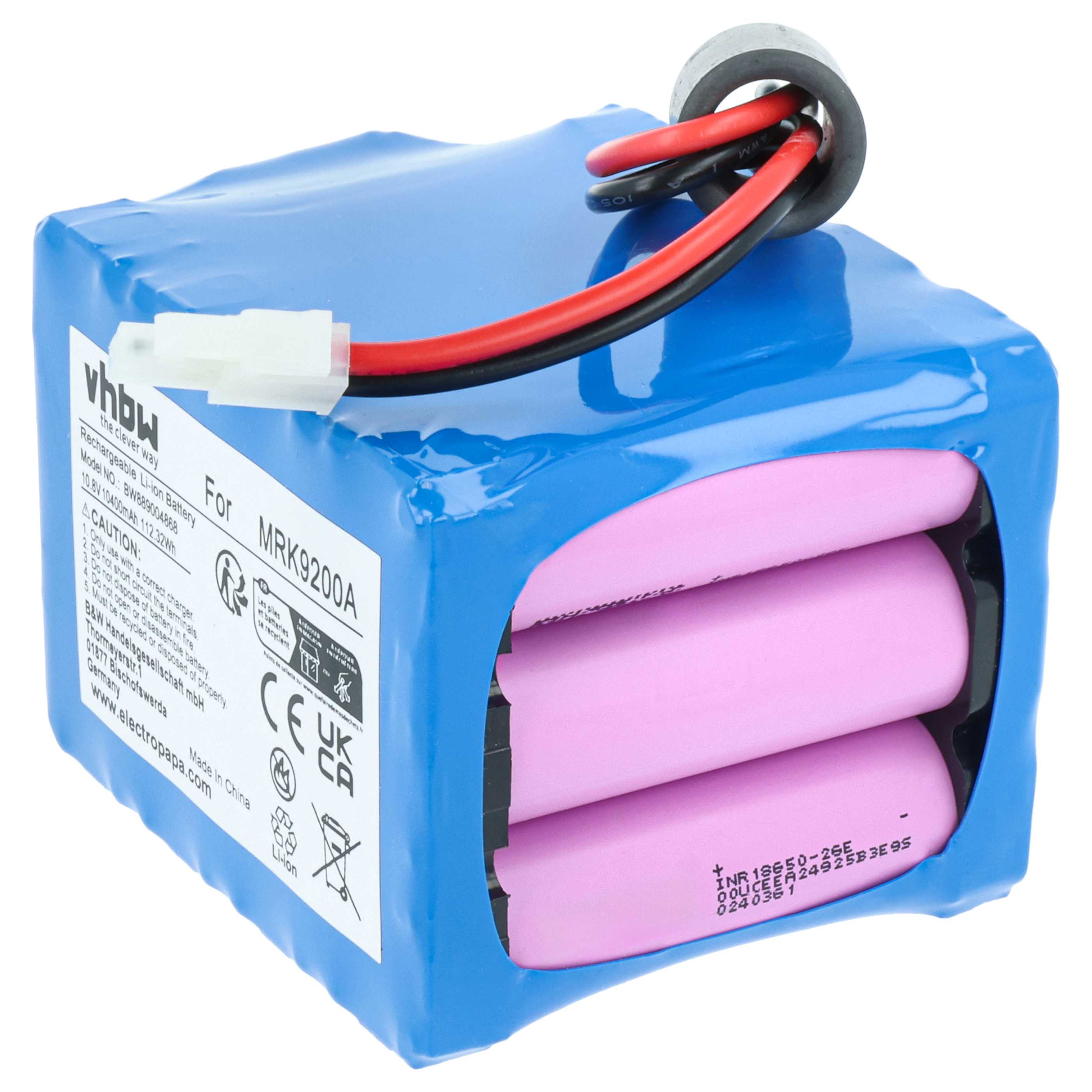 Battery Replacement for Cub Cadet MRK9200A, BAT9101A - 10400 mAh 10.8 V Li-Ion, blue