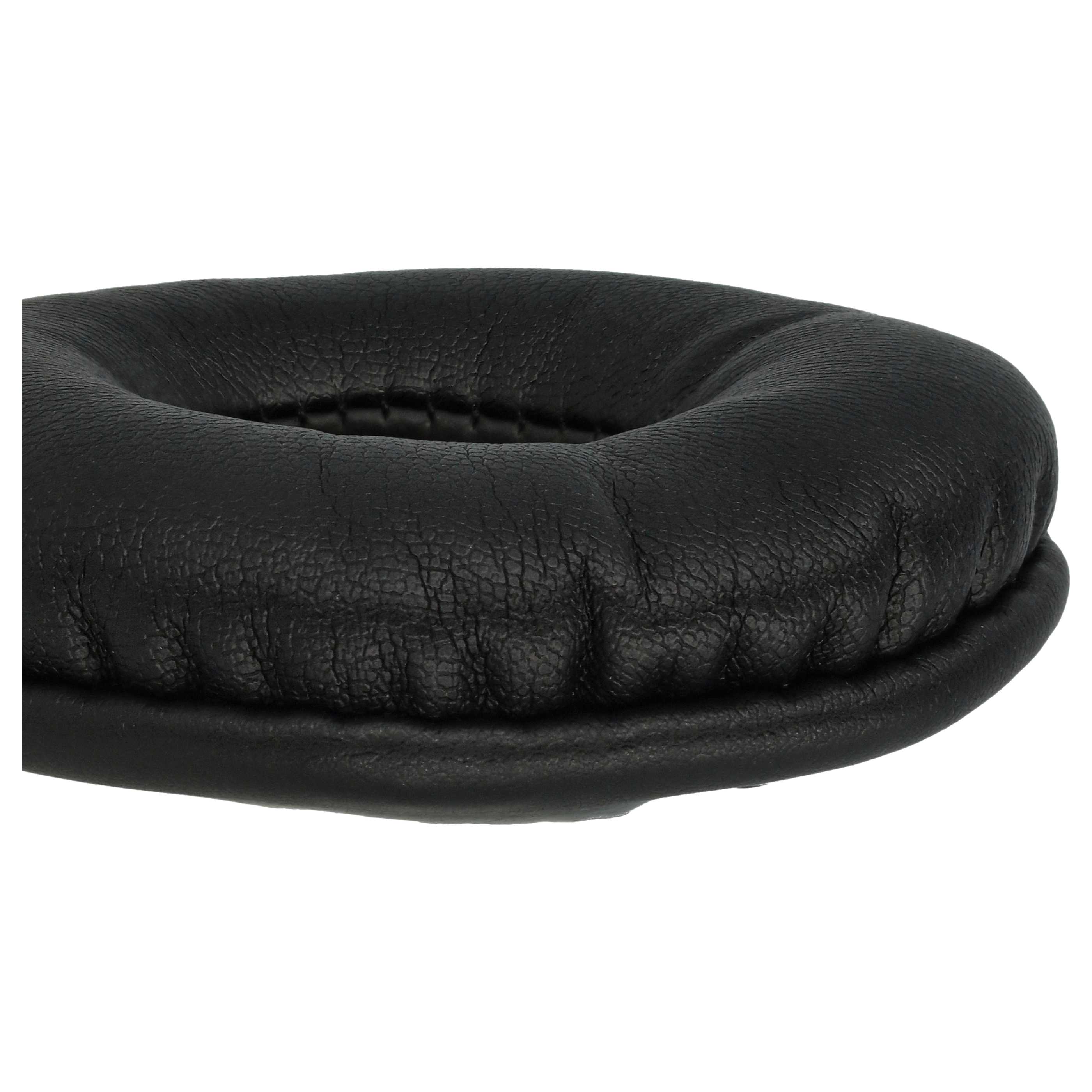 2x Ear Pads suitable for Sony V150 Headphones etc. - foam / synthetic leather, 6.8 cm External Diameter