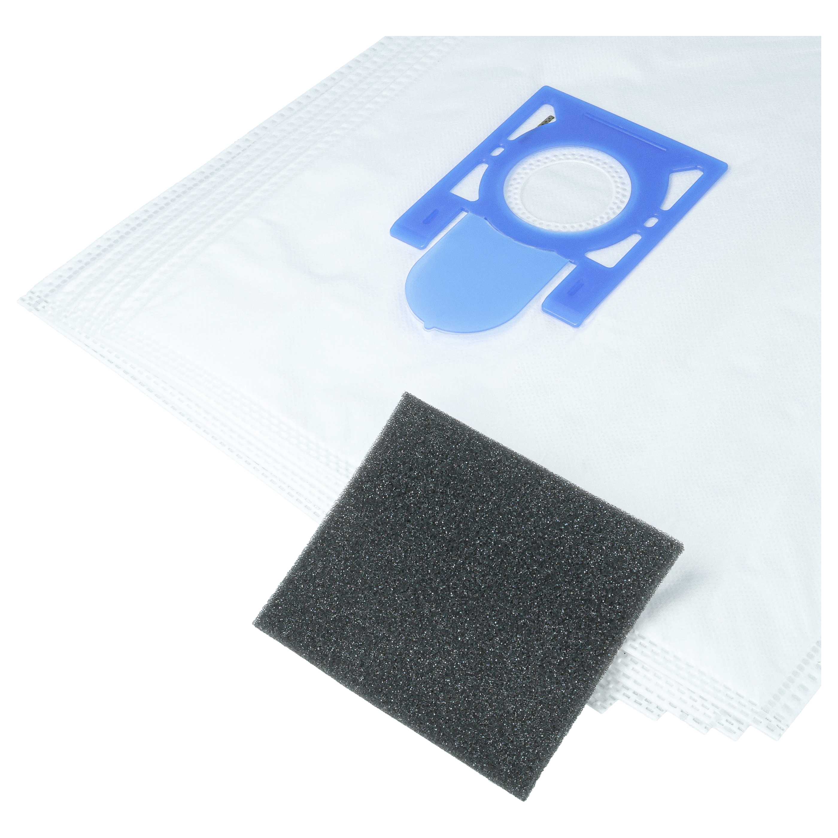 5x Microfaser Staubsaugerbeutel + Motorschutzfilter für Thomas Crooser, crooSer eco 2.0, ersetzt 787252
