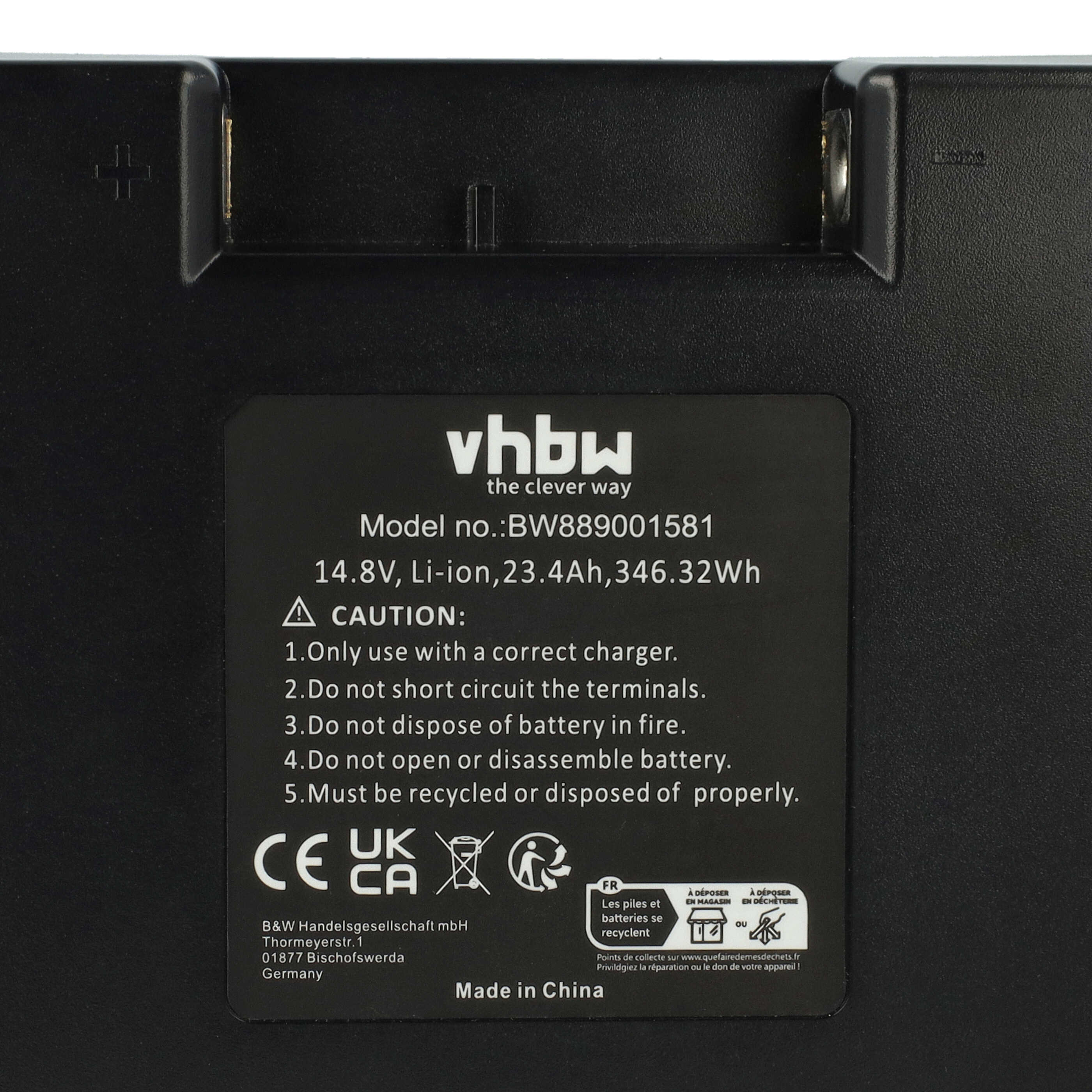 Batteria per portamazze elettrico Powakaddy, Hill Billy, Motocaddy - 23400mAh 14,8V Li-Ion