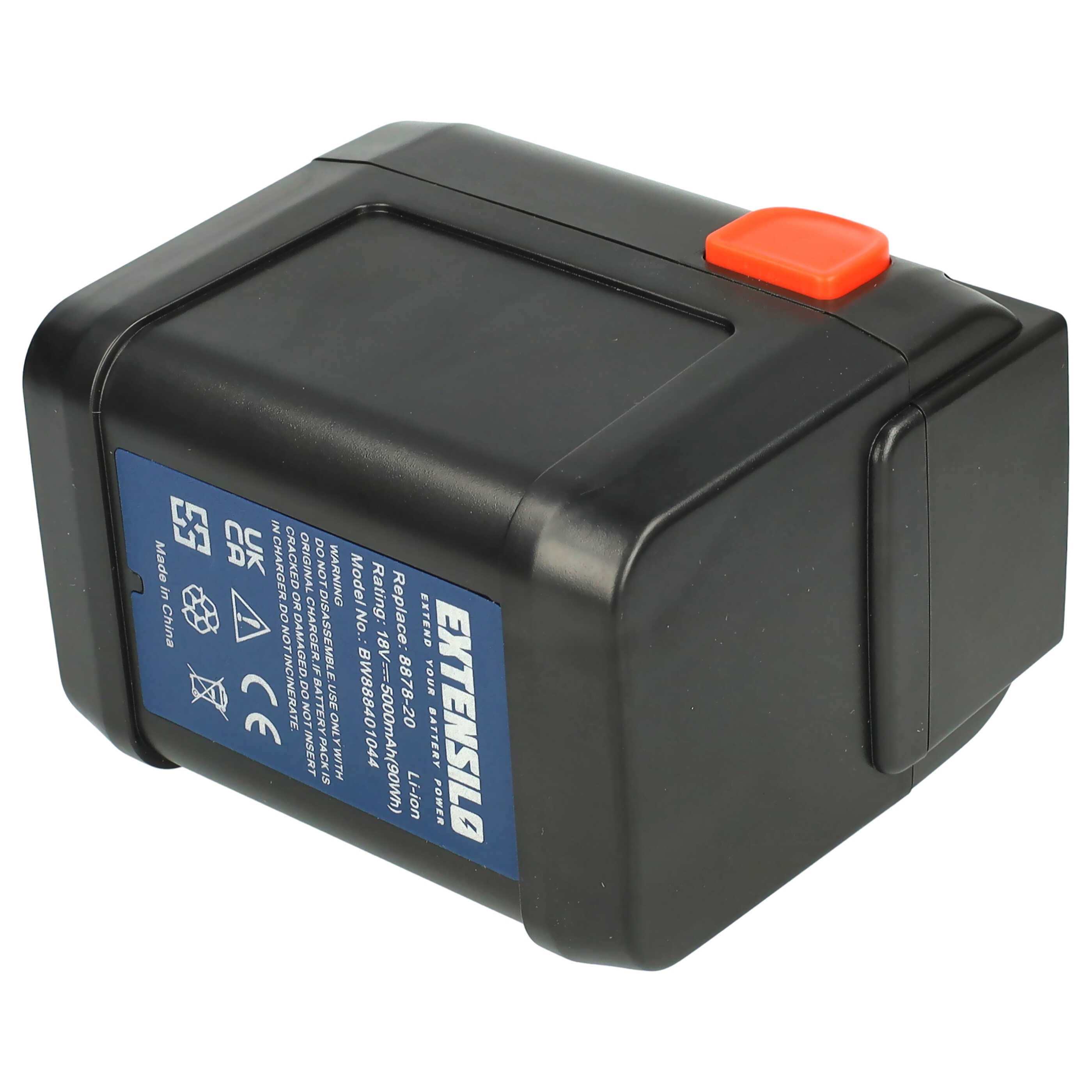 Batterie remplace Gardena 8835-20, 8835-00.701.00, 8835, 8835-U pour outil électrique - 5000 mAh, 18 V, Li-ion