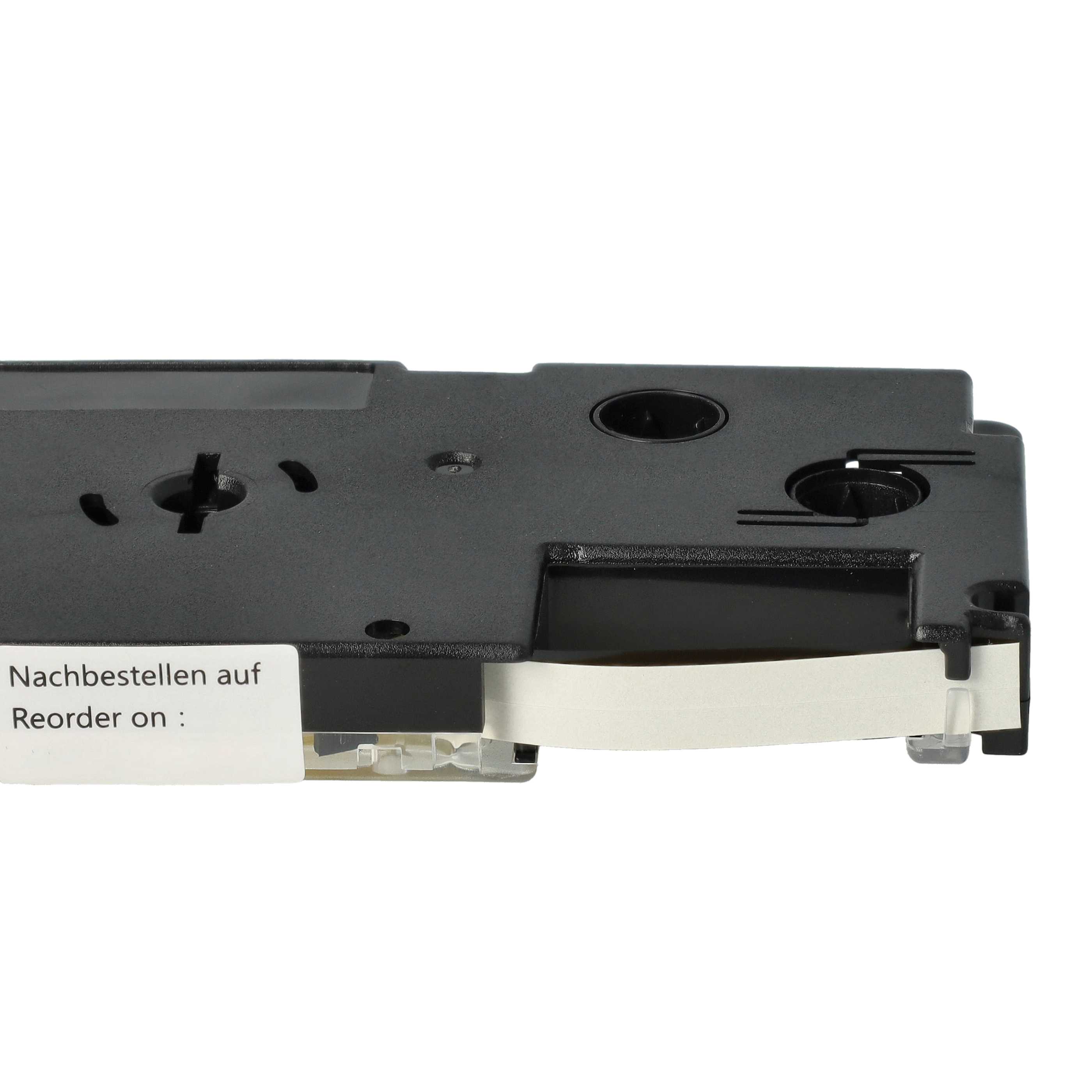 Cassetta nastro sostituisce Casio XR-6YW1, XR-6YW per etichettatrice 6mm nero - giallo
