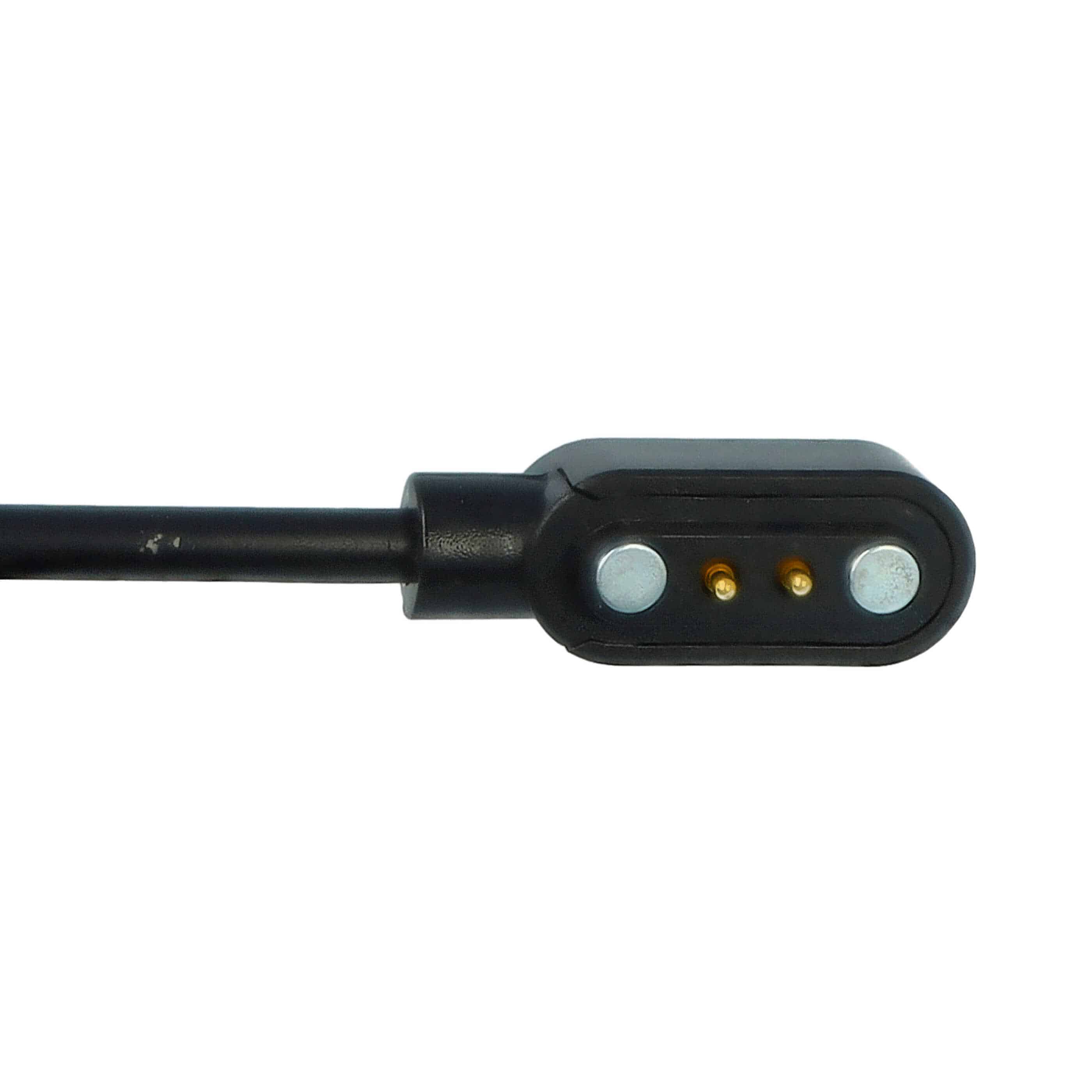 Cable de carga USB para smartwatch Umidigi, Willful 3 - negro 100 cm