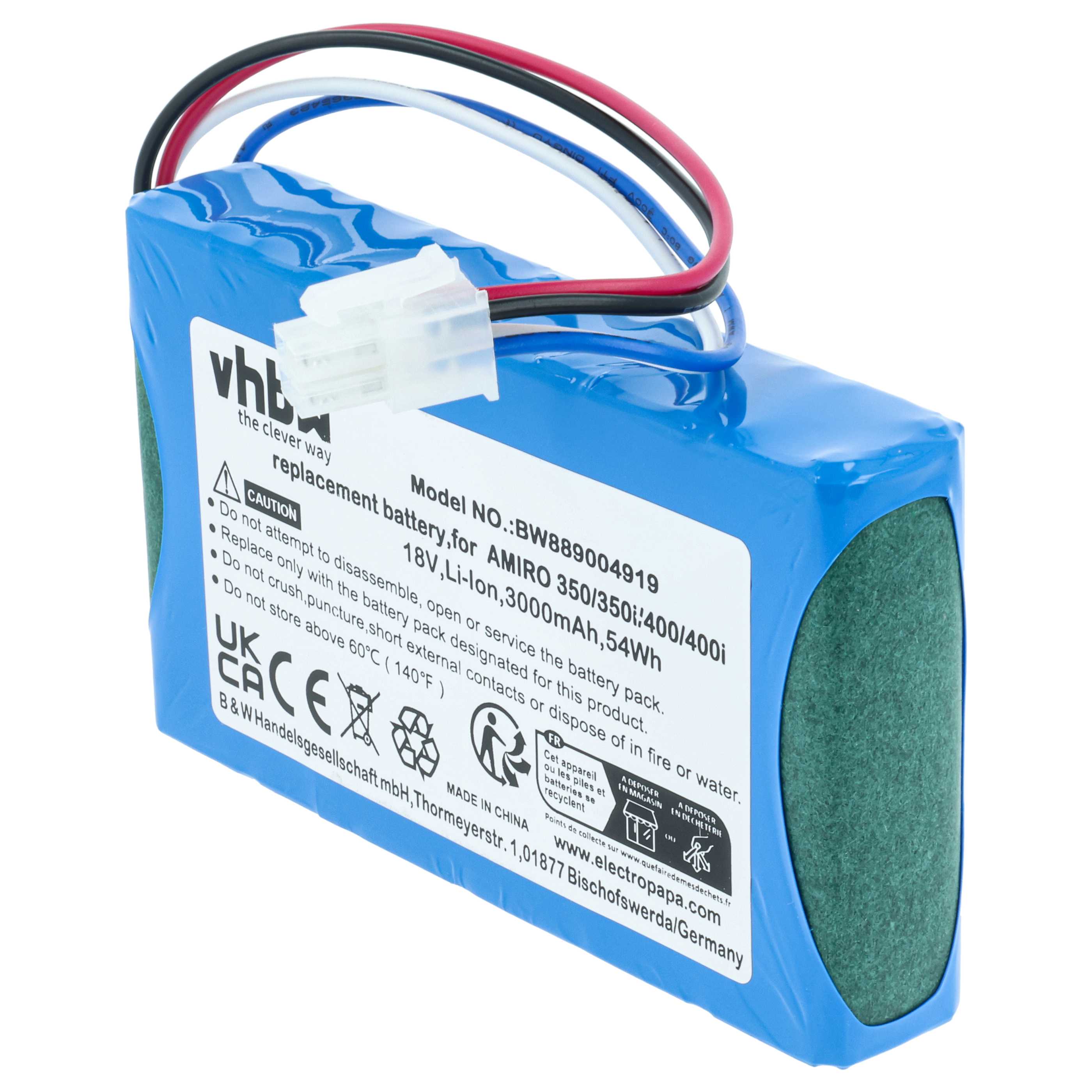 Akku 18V als Ersatz für Yard Force 1920726 - 3000mAh Li-Ion