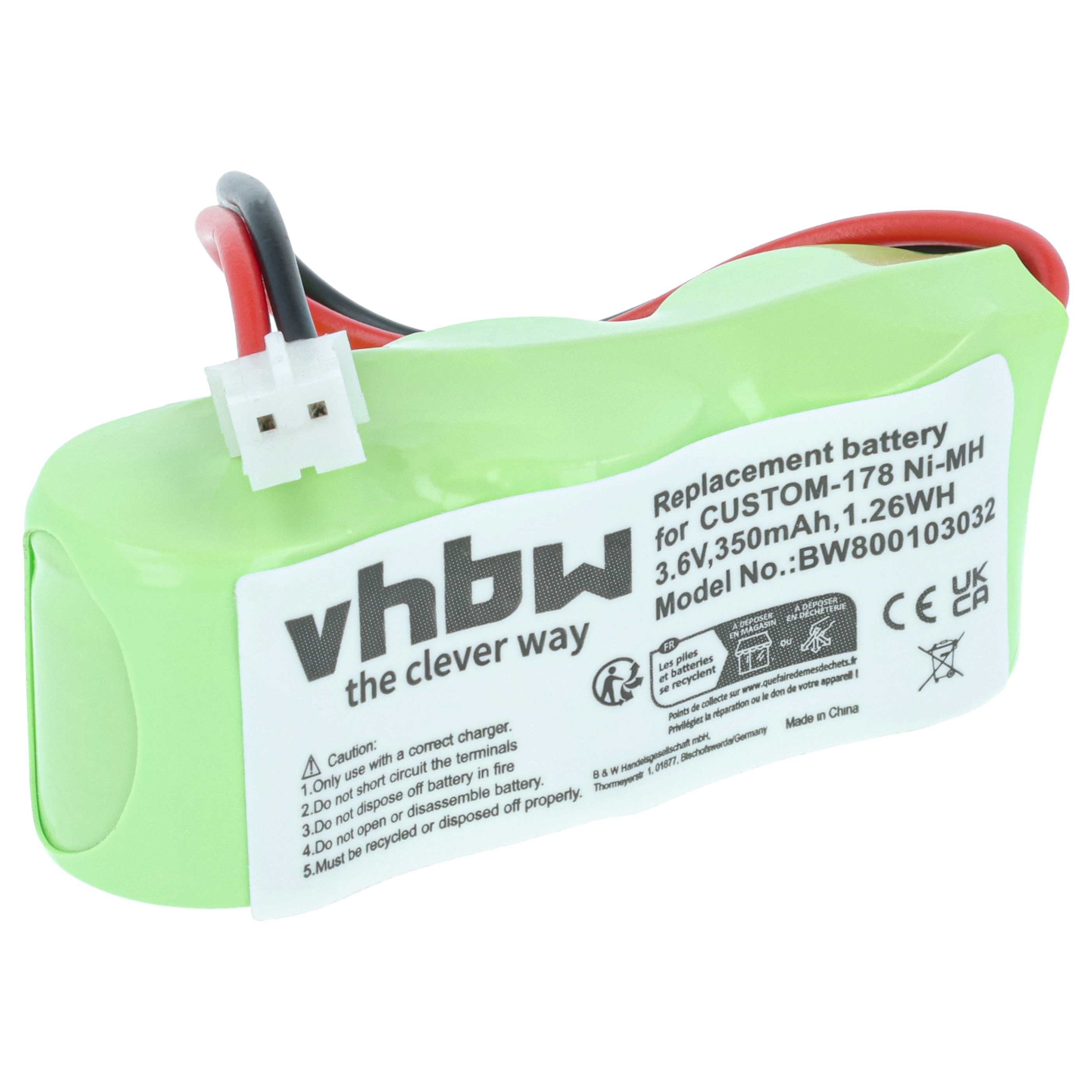 Wetterstation-Akku als Ersatz für Oregon Scientific 25AAH3BMX-2 für Oregon Scientific - 350mAh 3,6V NiMH