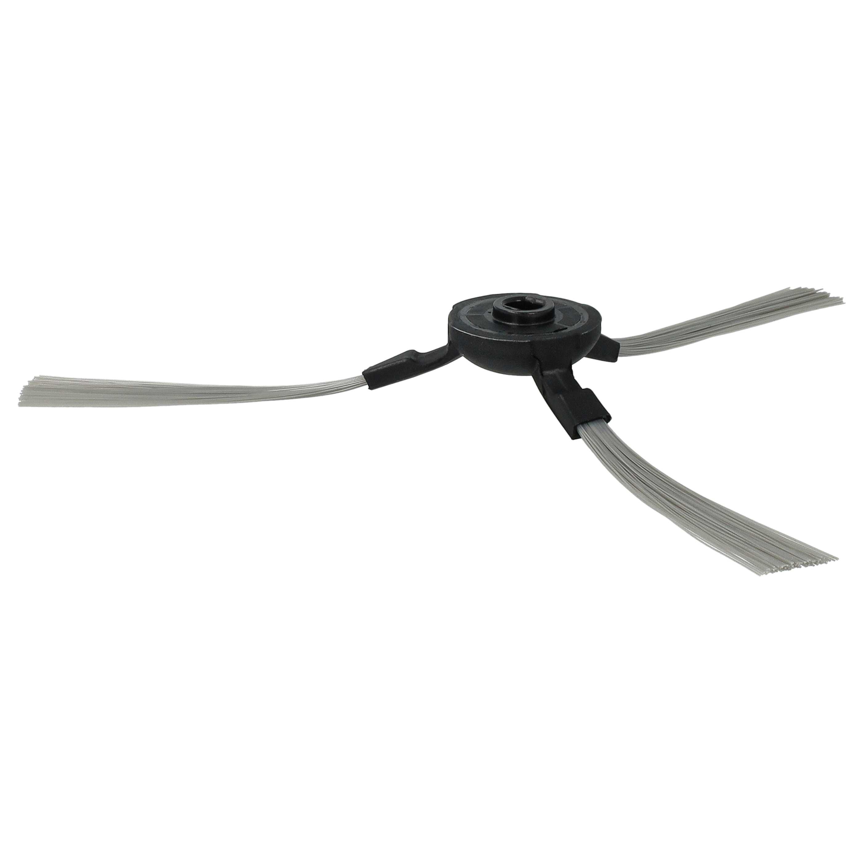4x Side Brush suitable for Amtidy, Lilin Robot, Yoo Digital Iwip, Klarstein Robot Vacuum Cleaner etc. - 3-arme
