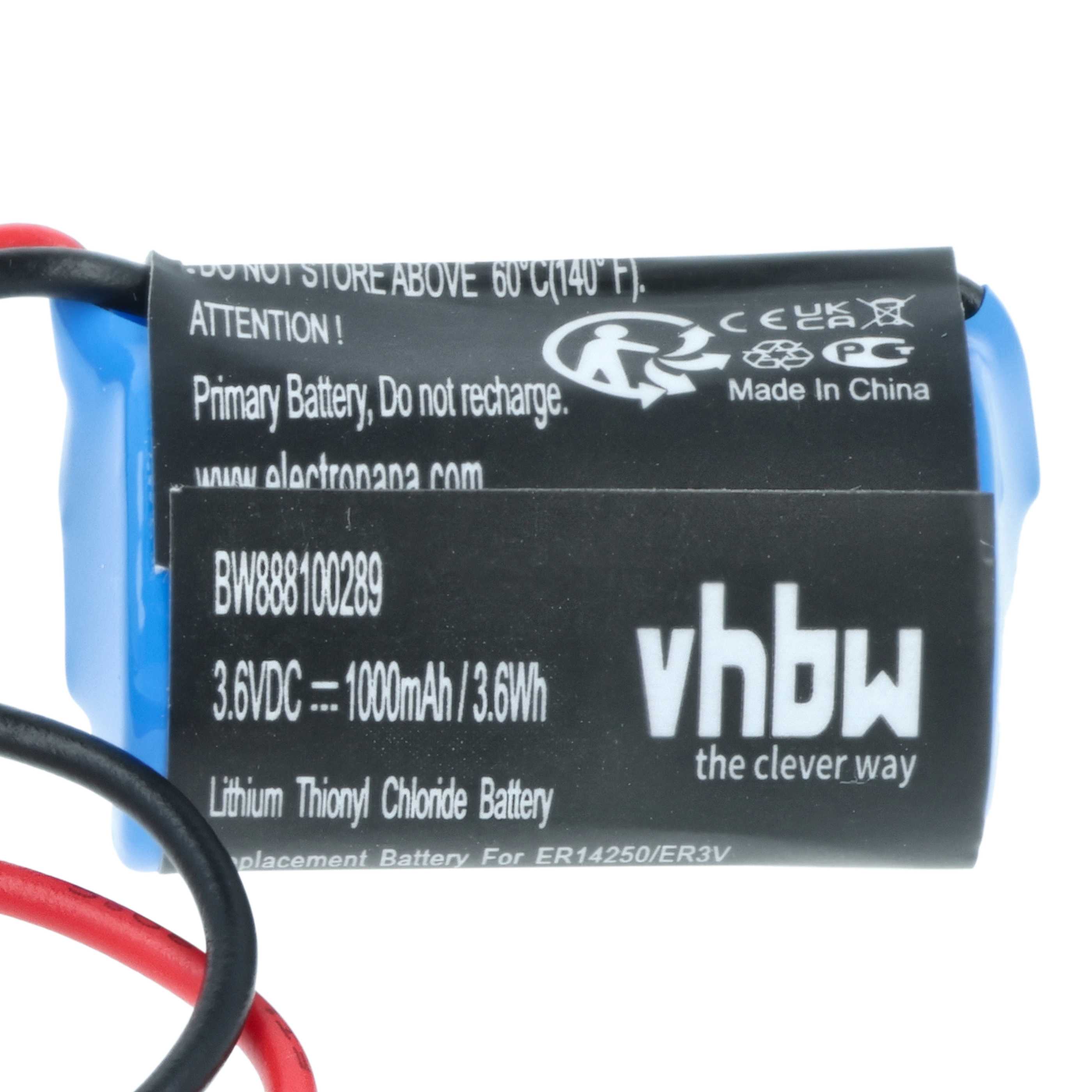 Bateria do PLC programowalnego sterownika zamiennik FBT030A, FBT020A, ER3V/3.6V - 1000 mAh 3,6 V Li-MnO2