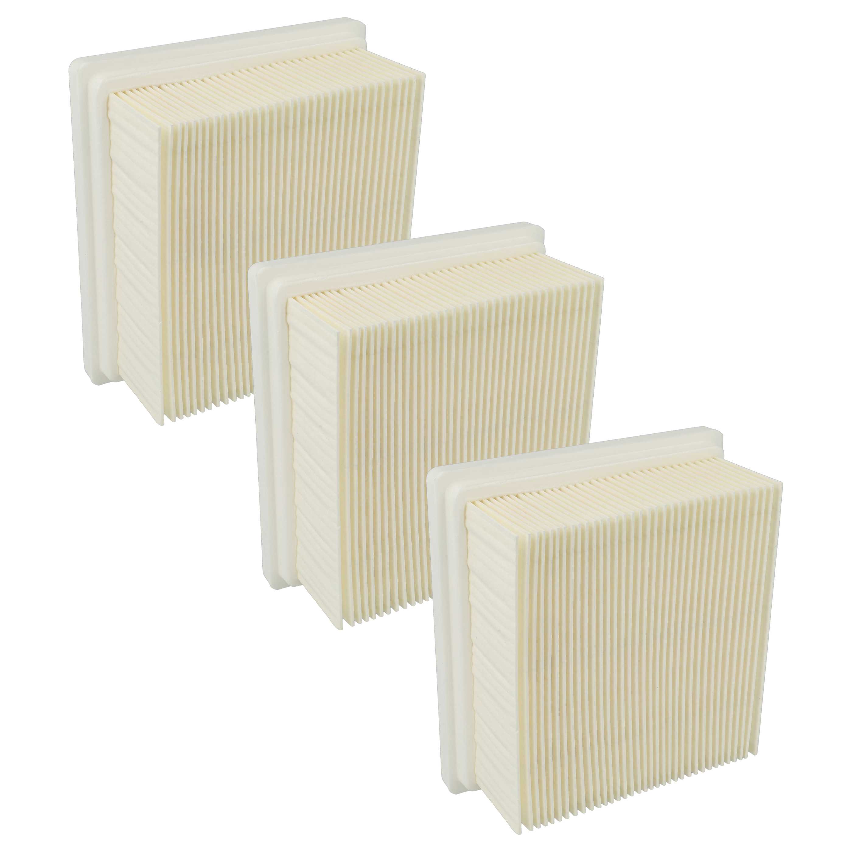 3x Filtre remplace Flex FE VC 6 M, 487.26 pour aspirateur - filtre à plis plats L - M