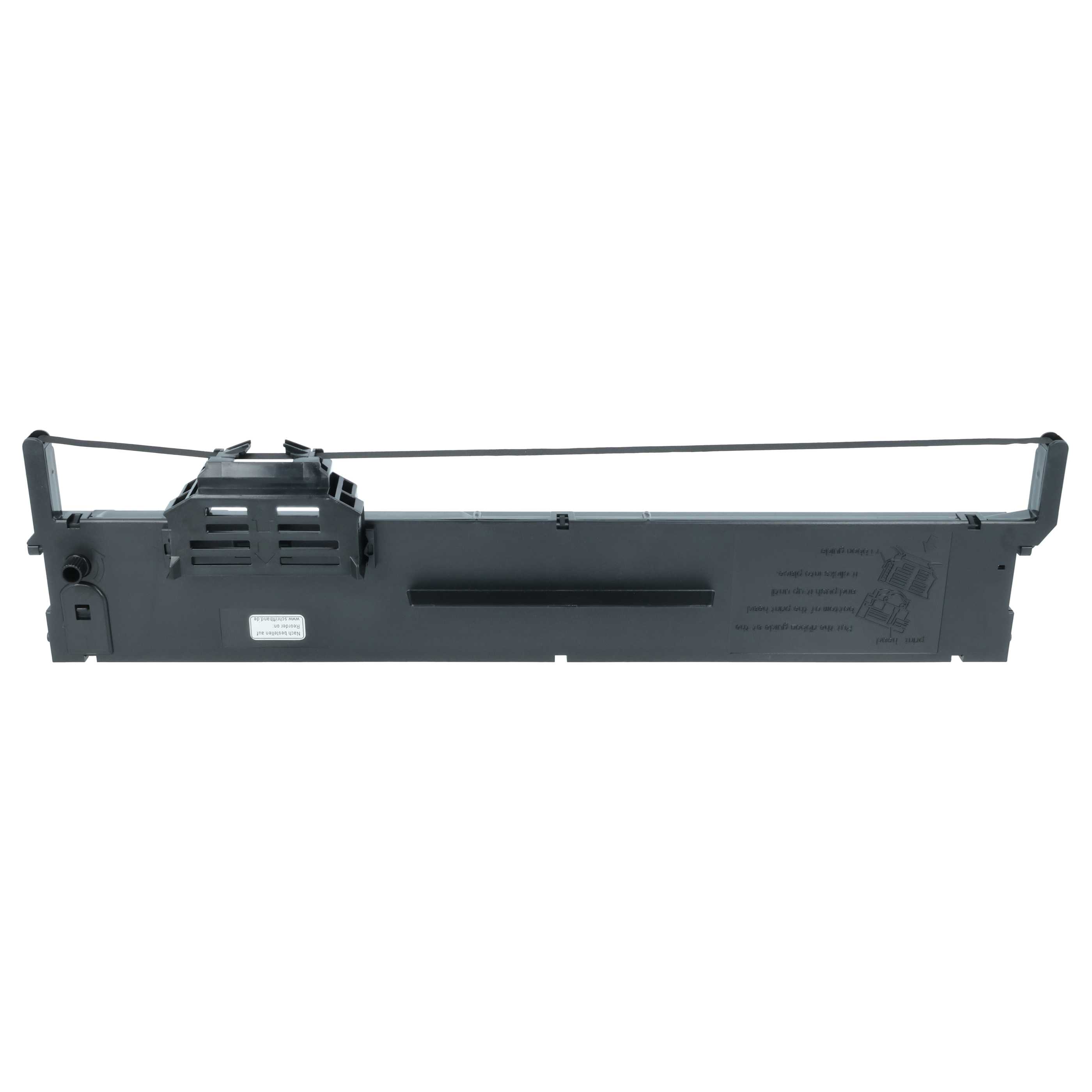 3x Ink Ribbon replaces Epson C13S015339 for Dot Matrix, Receipt Printer - Black