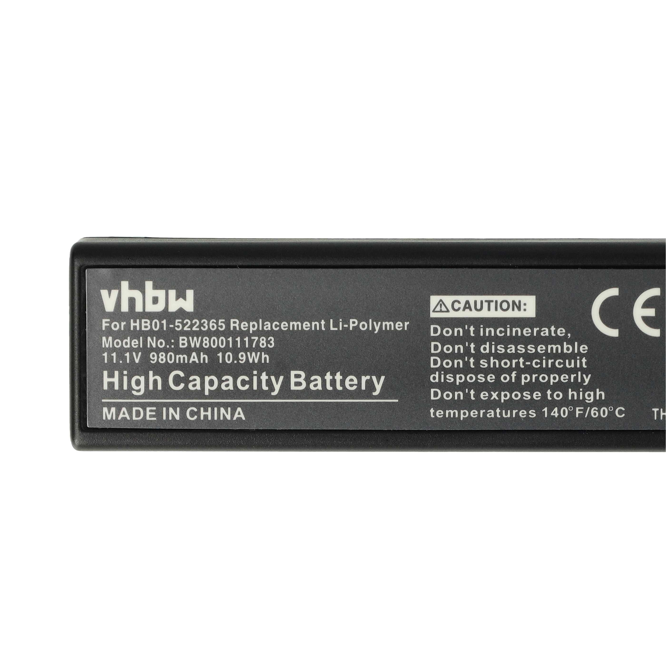 Kamera-Akku (2 Stück) als Ersatz für DJI HB01, HB01-522365 - 980mAh 11,1V Li-Polymer