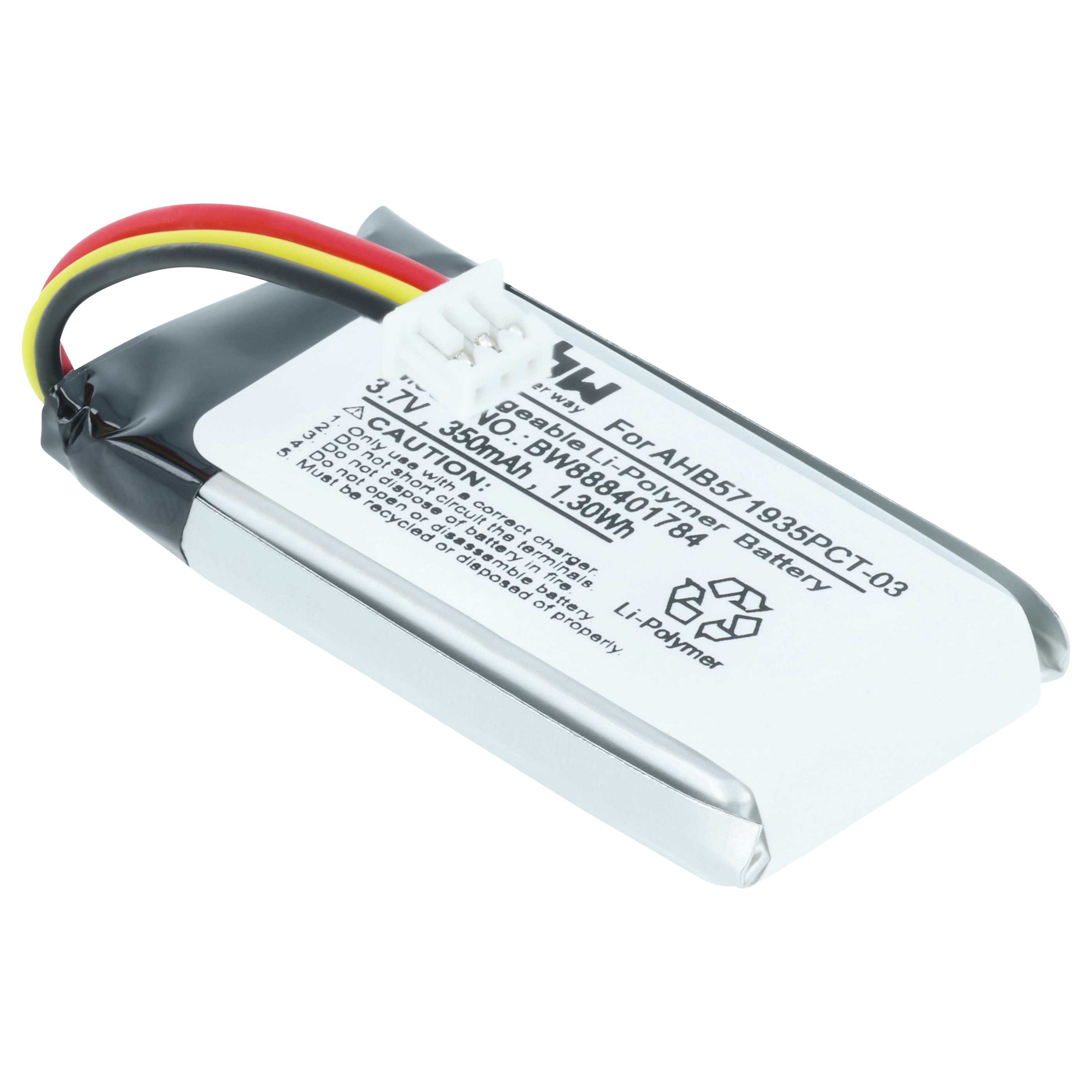 Stereo Amp Battery replaces Sennheiser AHB571935PCT-03, BAP 800, 586477, 573695 - 280 mAh 3.7 V Li-polymer