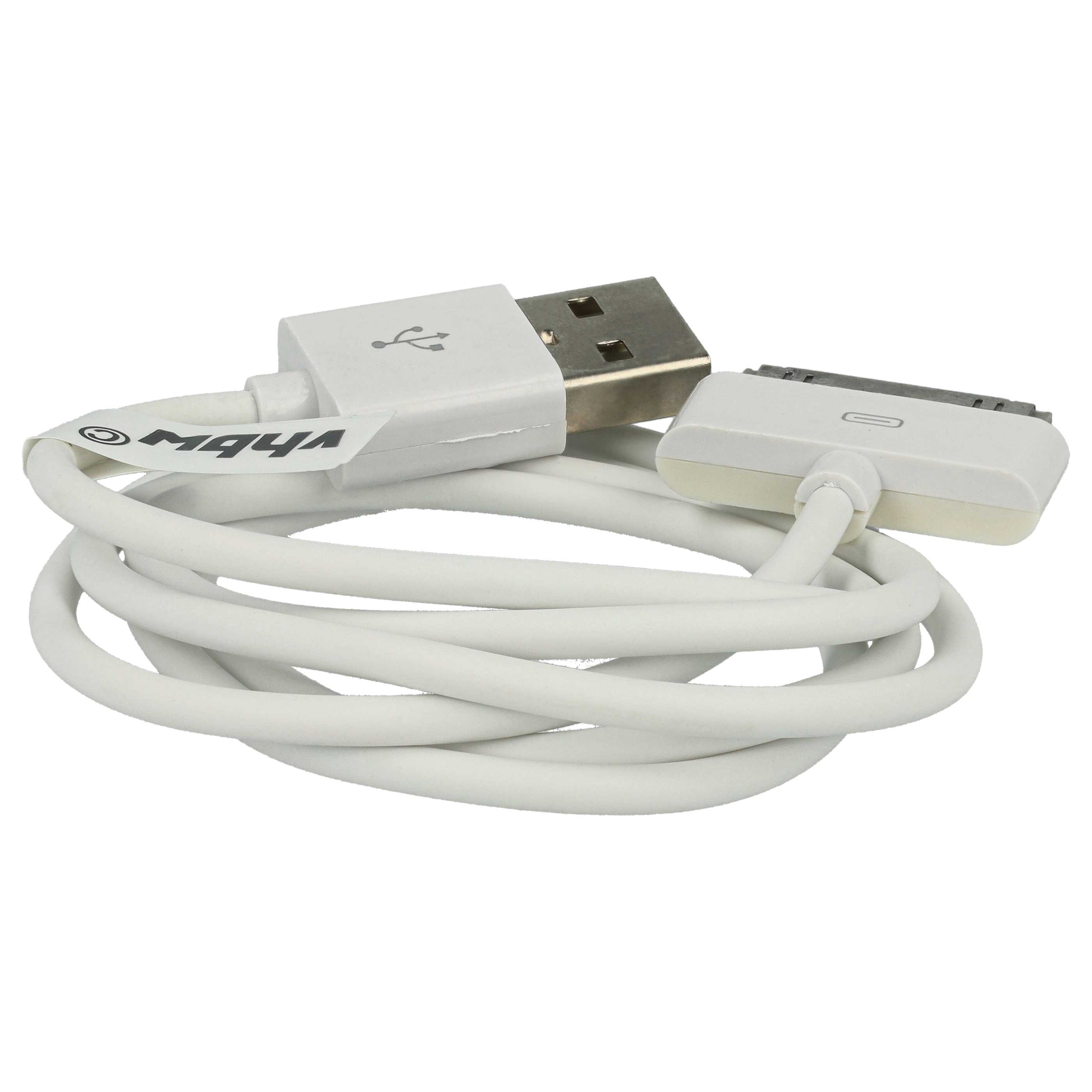 USB Datenkabel passend für Apple iPhone u.a., 80 cm