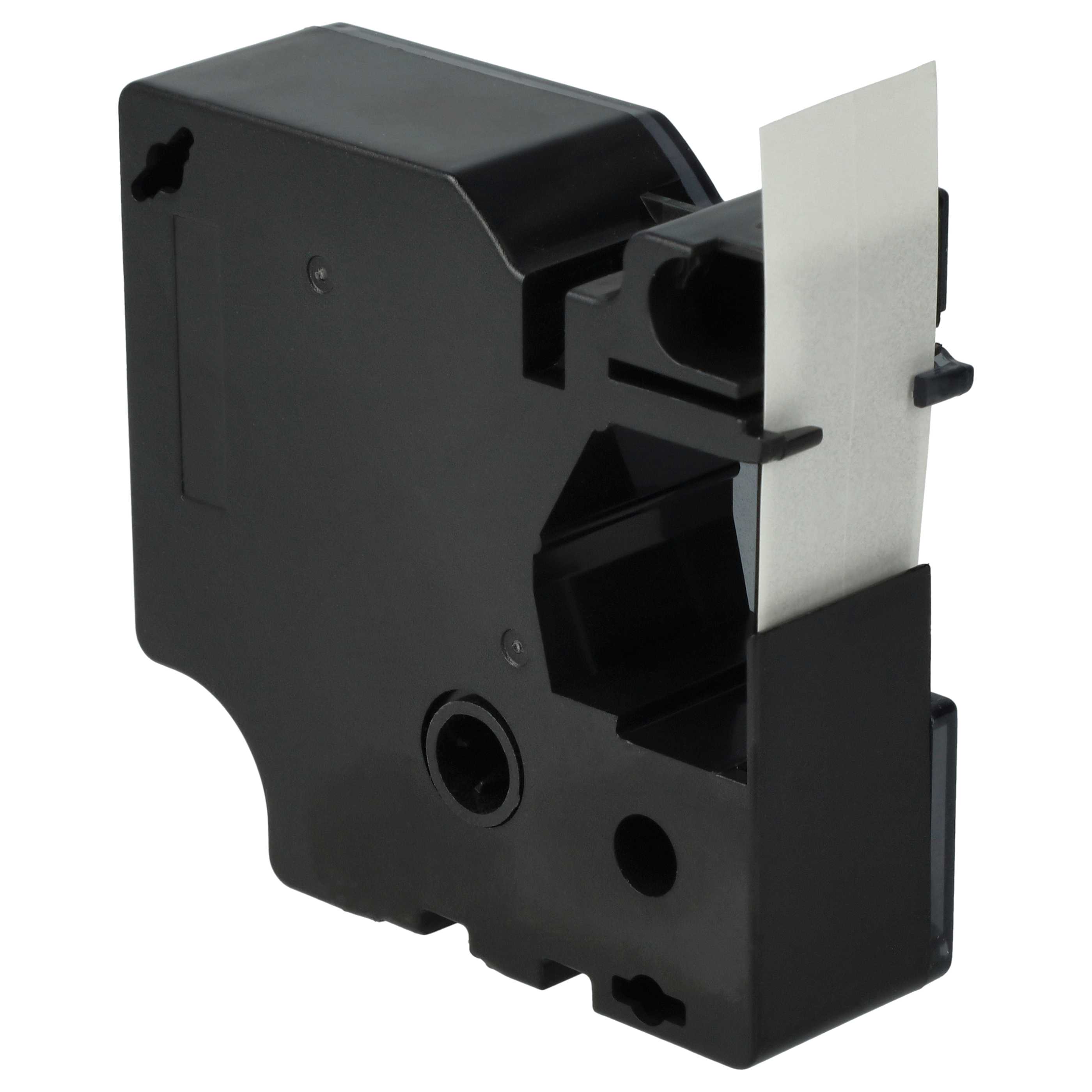 Label Tape replaces Dymo 45800, D1, S0720820 - 19 mm Black to Transparent