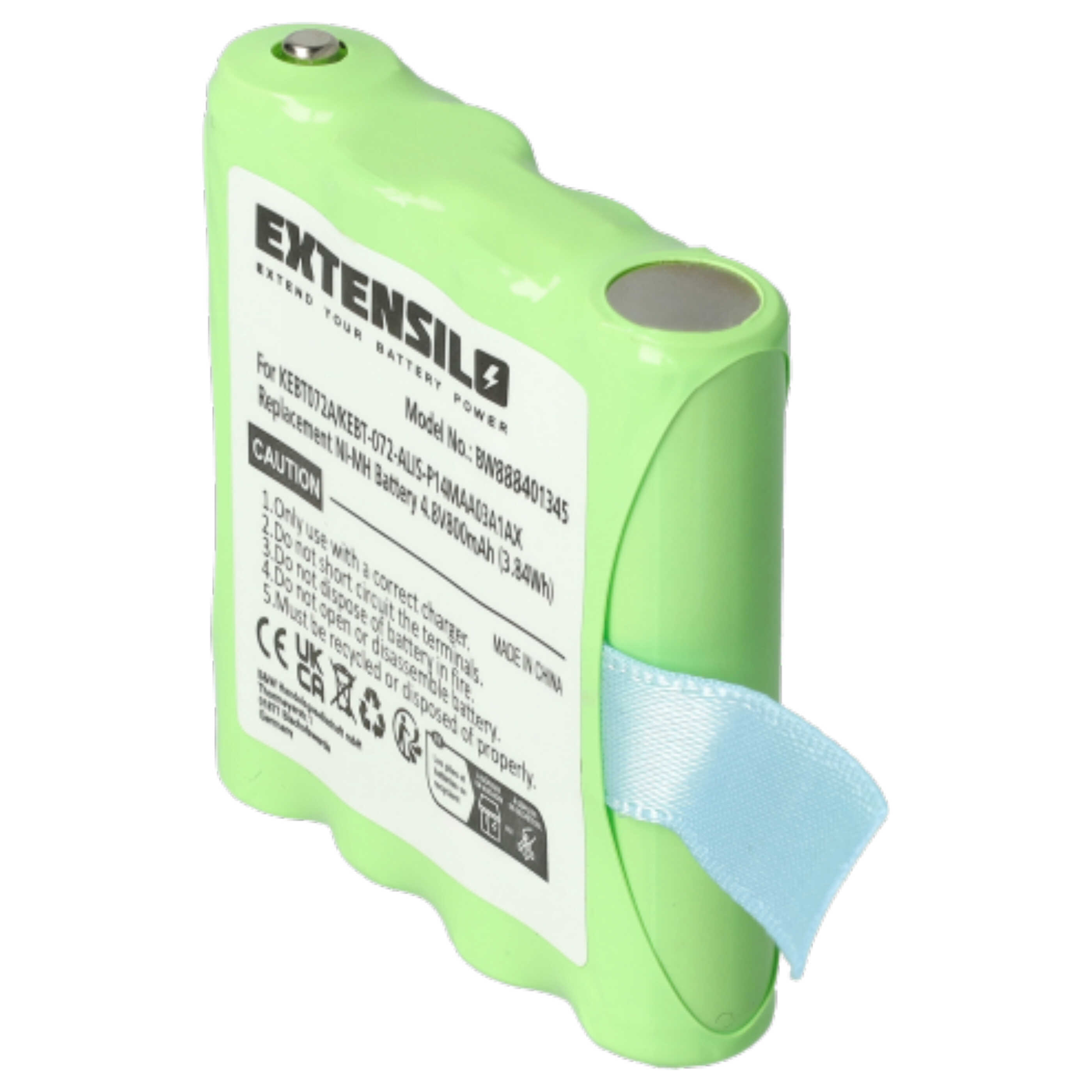 Radio 3x Battery replaces Midland KEBT072A, BATT4R, BATT-4R, KEBT-072-A - 800 mAh 4.8 V NiMH