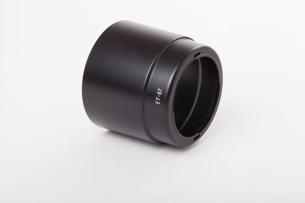 Lens Hood replaces Canon ET-67 for Canon Lens with 58 mm Diameter, plastic, black