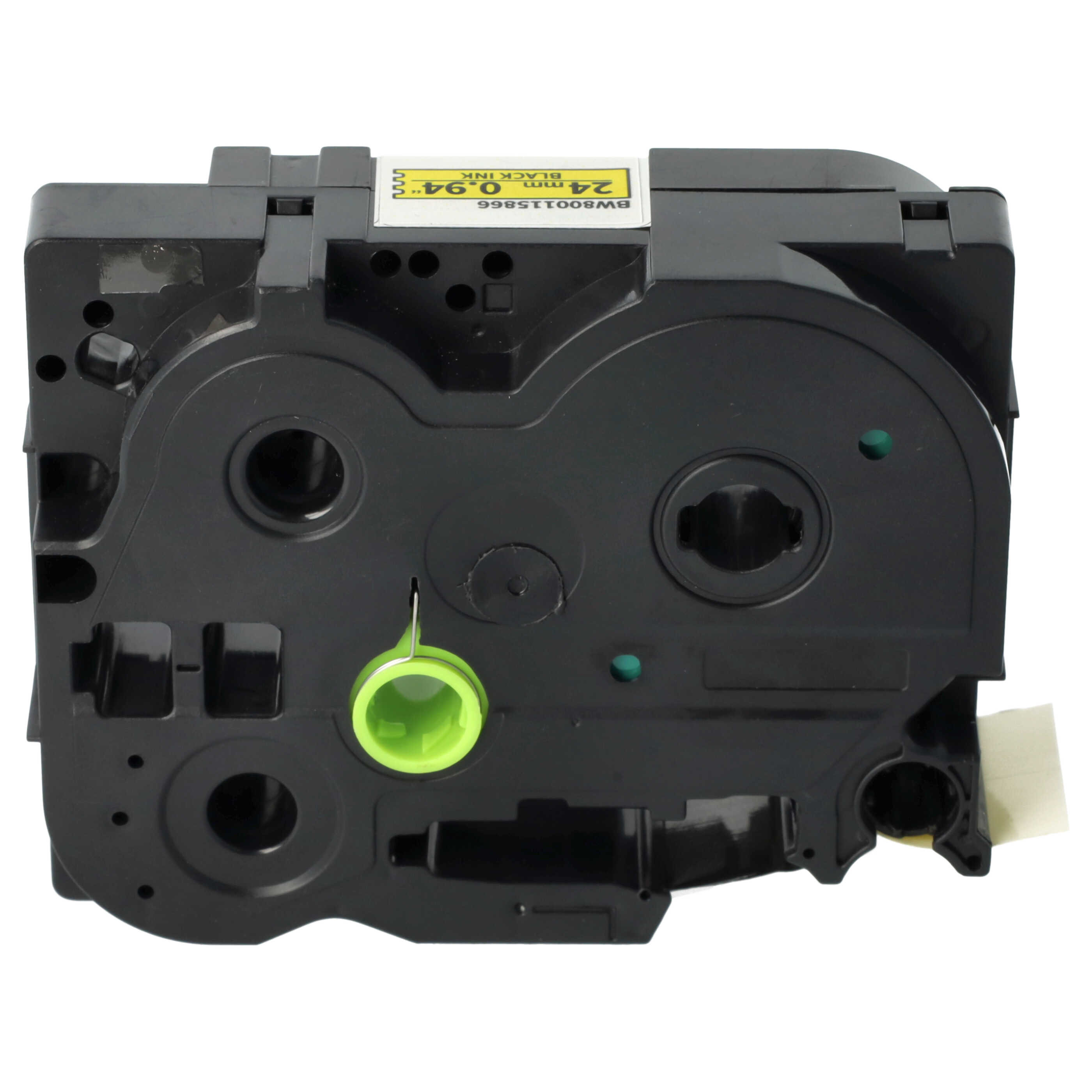 Taśma do etykiet zam. Brother HGE-651 - 24mm, napis czarny / taśma żółta, plastik