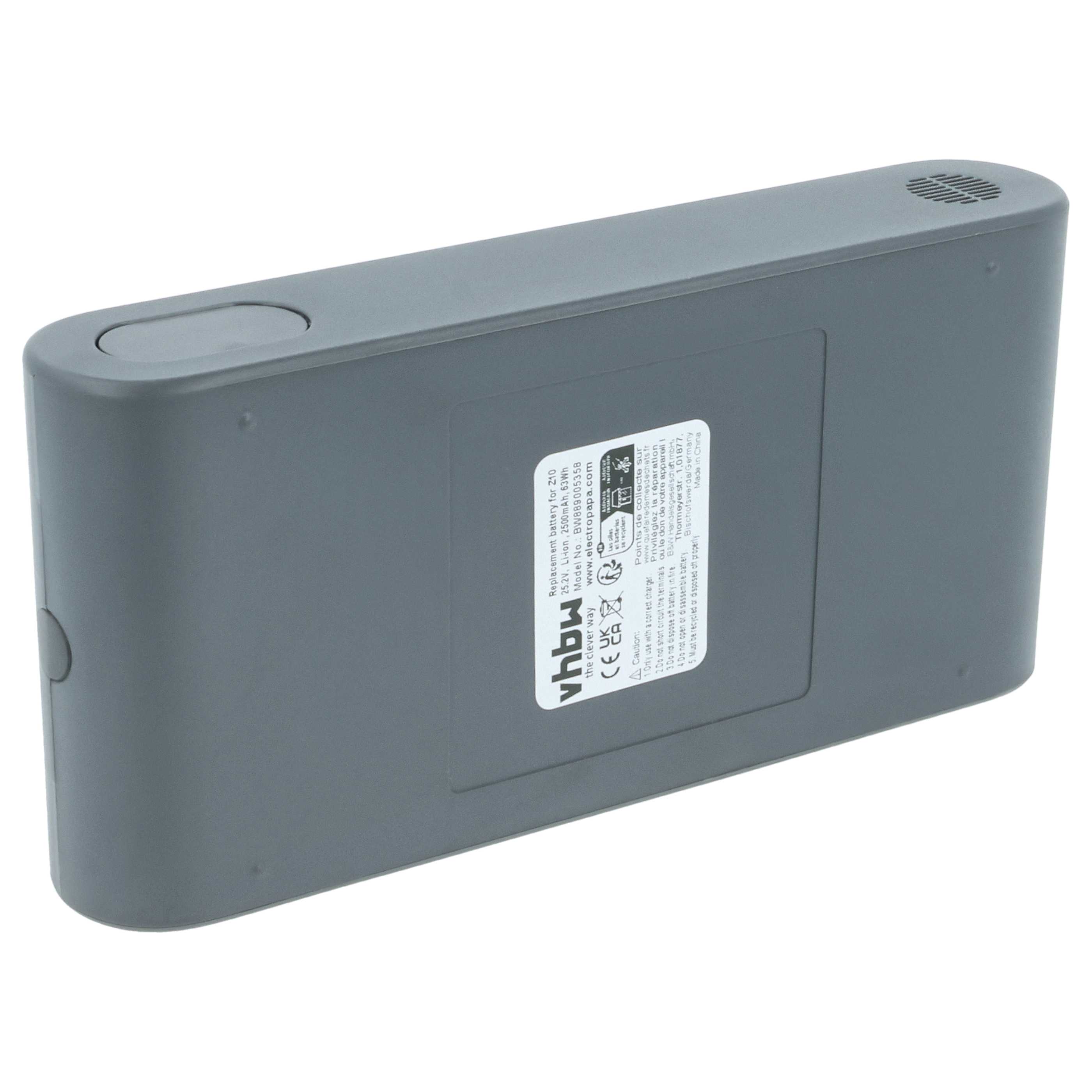 Battery replaces Dreame V2308-7S1P-BCA for Dreame 2500mAh, 25.2V, Li-Ion