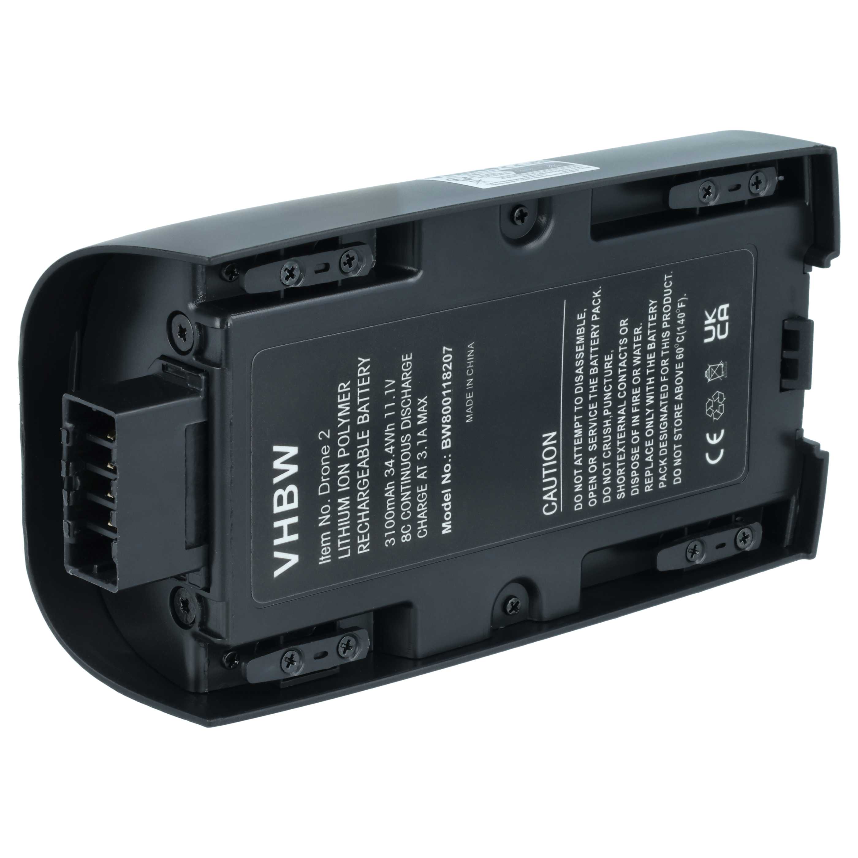 Batteria per drone quadri e multicottero sostituisce Parrot 1416366, 1413006 - 3100mAh 11,1V Li-Poly