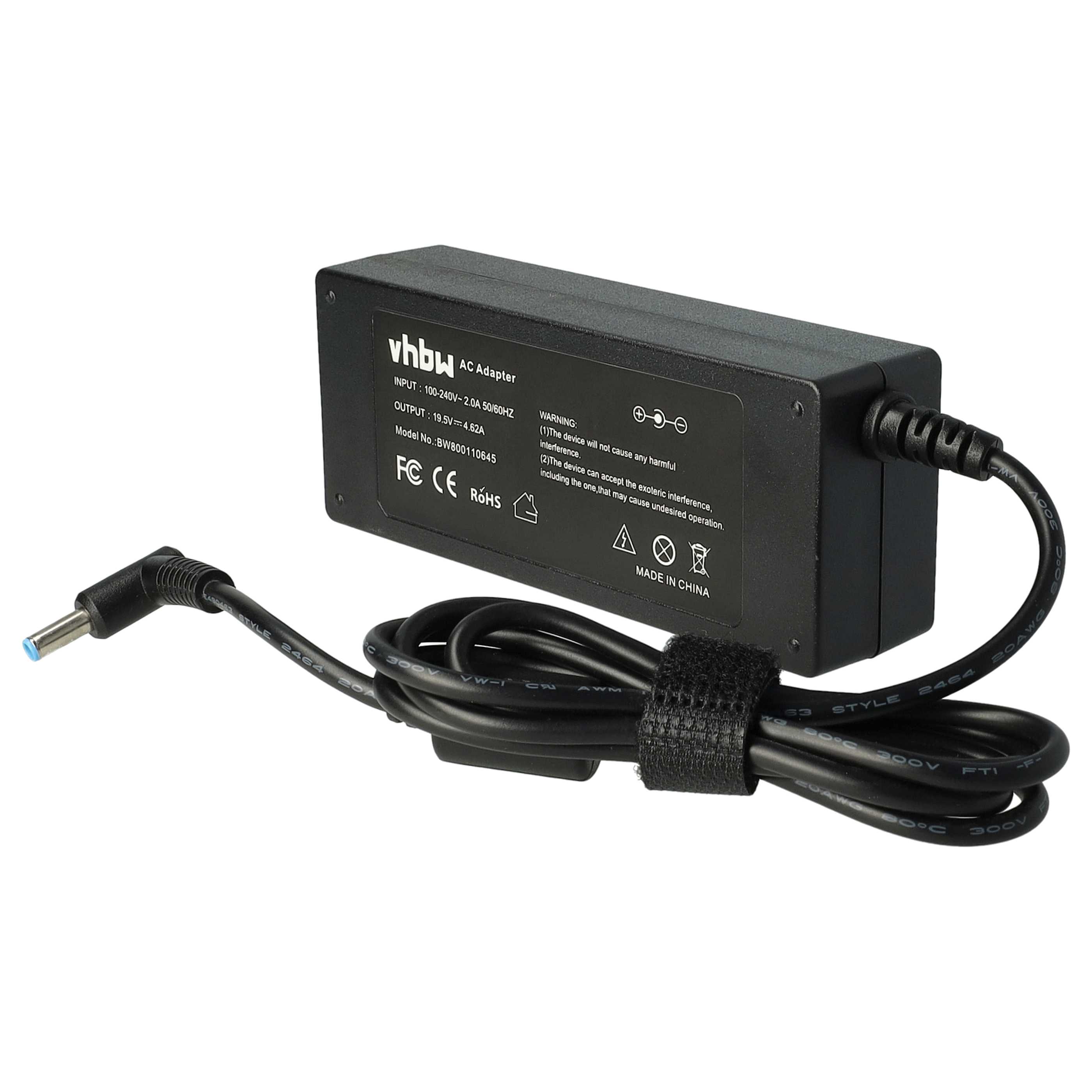 Mains Power Adapter replaces HP 677777-004, 463553-004, 609940-001, 463955-001 for HPNotebook, 90 W