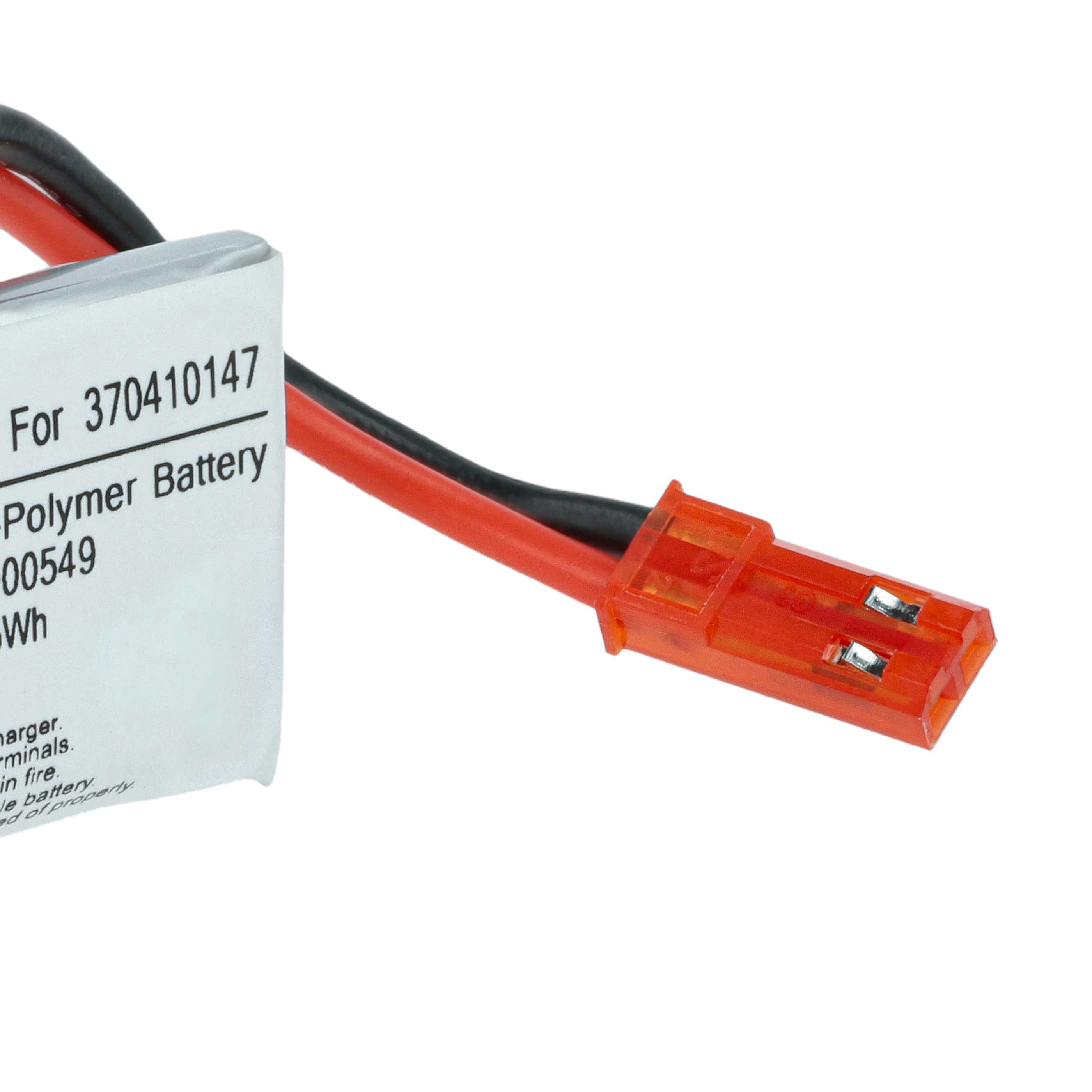 Batterie (4 pcs.) remplace Carrera 370410147 modèle radio-télécommandé - 650mAh 3,7V Li-polymère, JST BEC