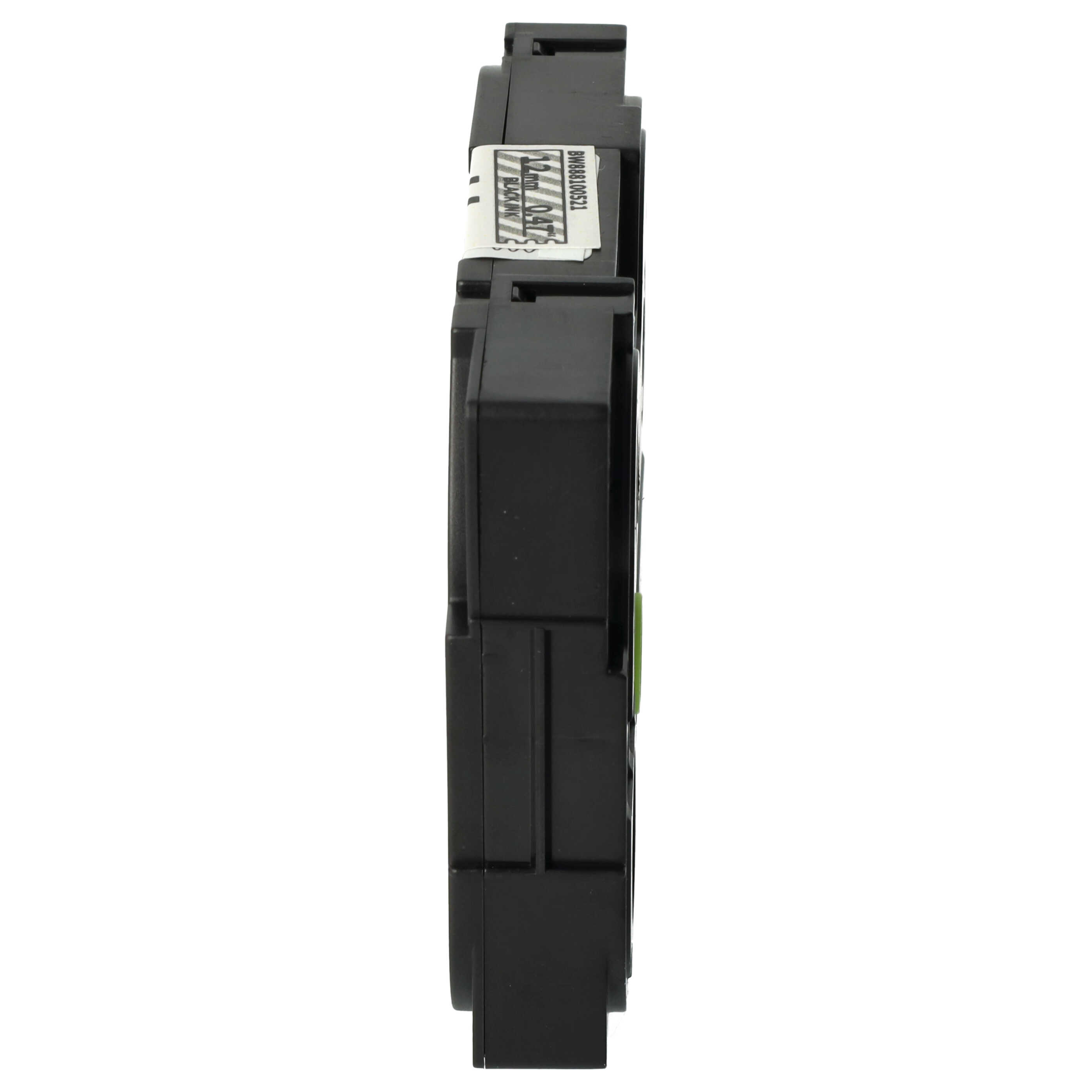 Label Tape as Replacement for Brother AHe-S131, HGE-S131, HGES131 - 12 mm Black to Transparent